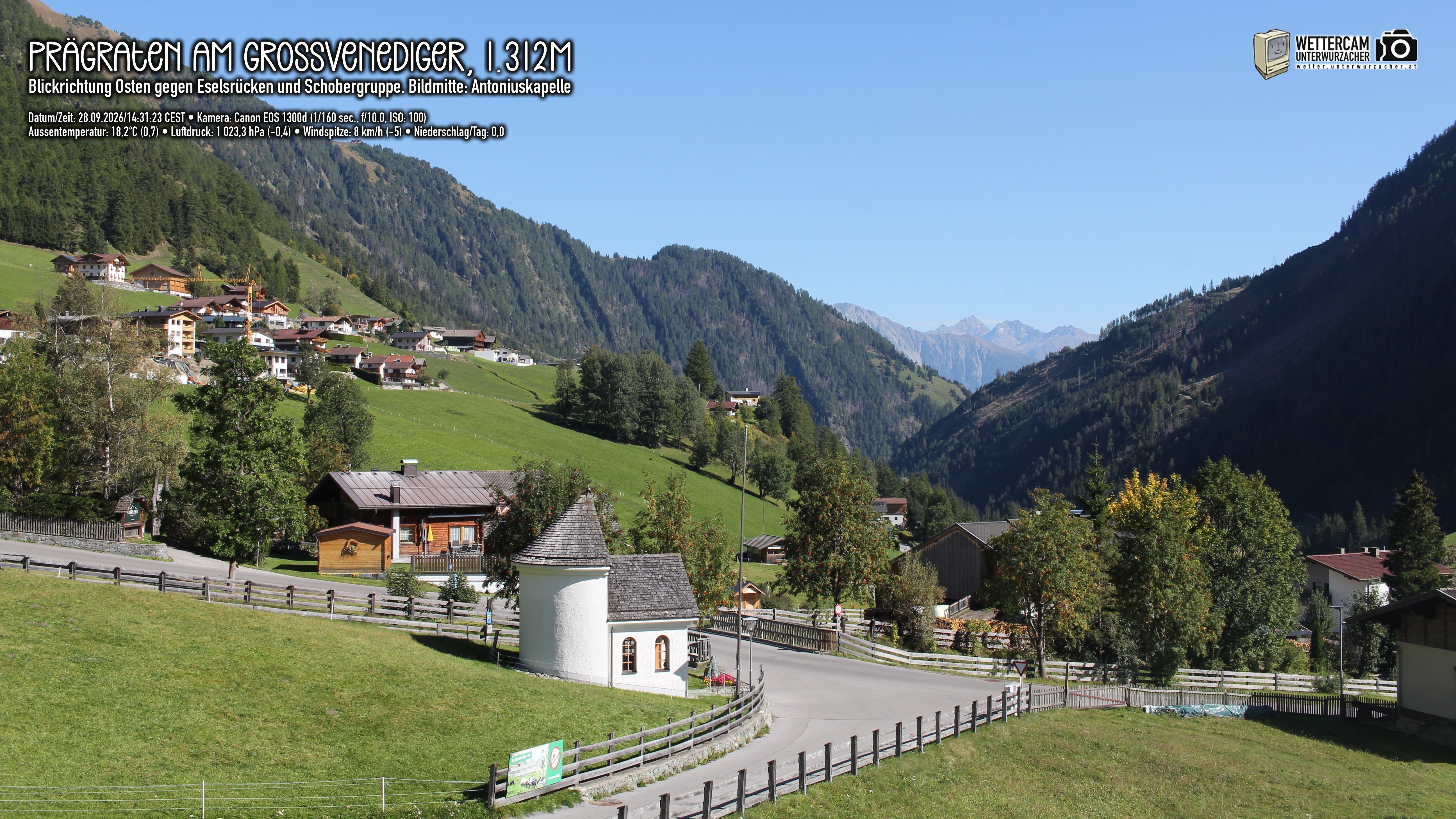 Archiv Foto Webcam Prägraten in Osttirol