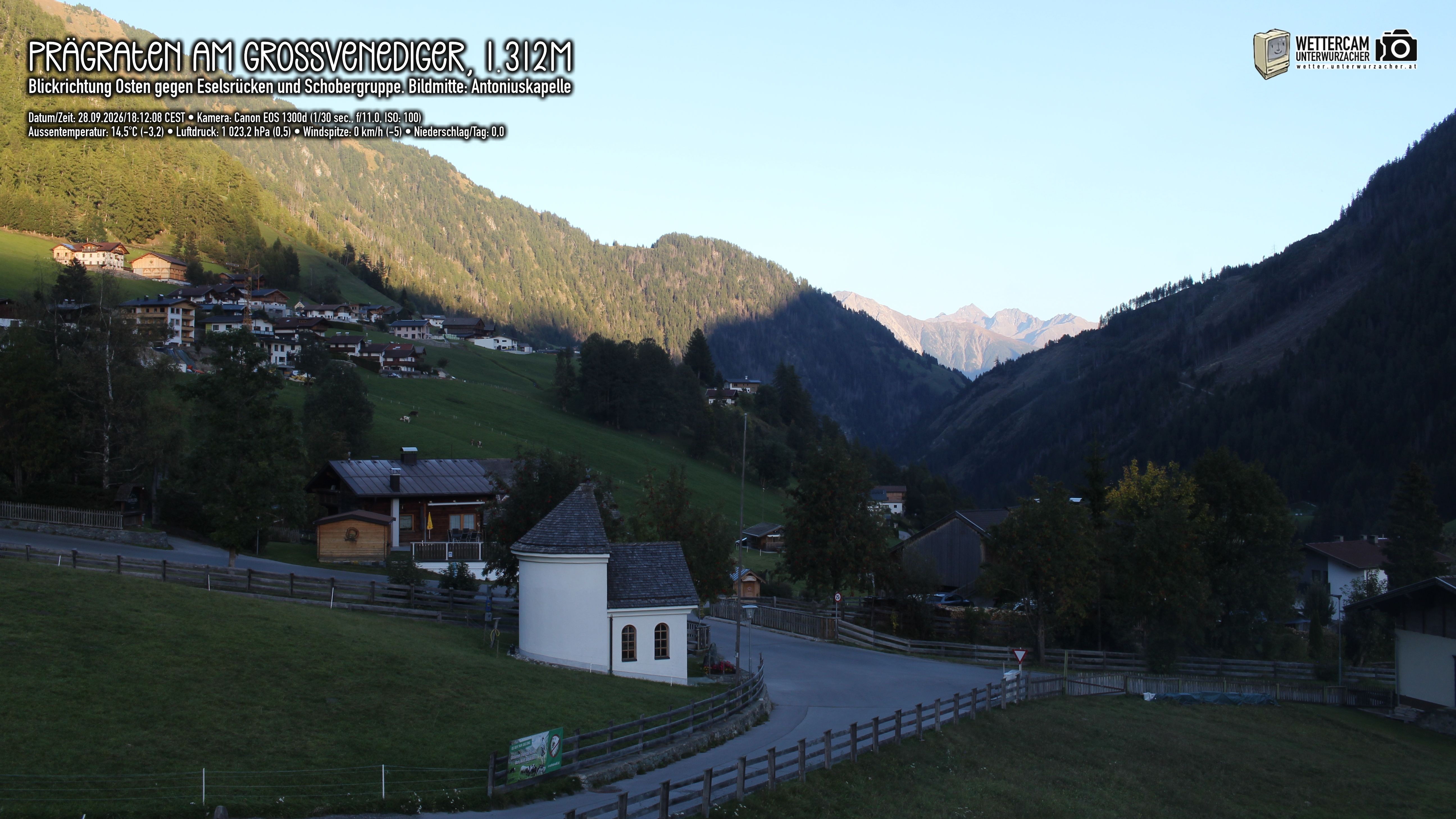 Archiv Foto Webcam Prägraten in Osttirol
