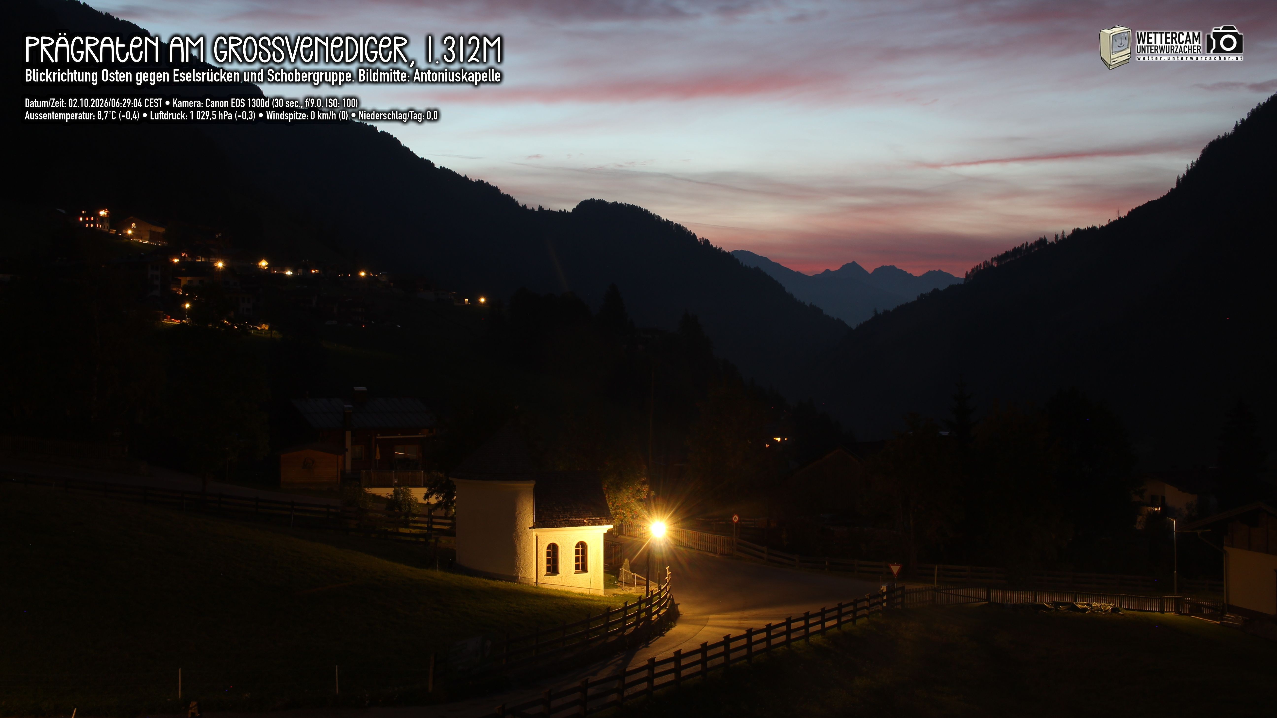 Archiv Foto Webcam Prägraten in Osttirol