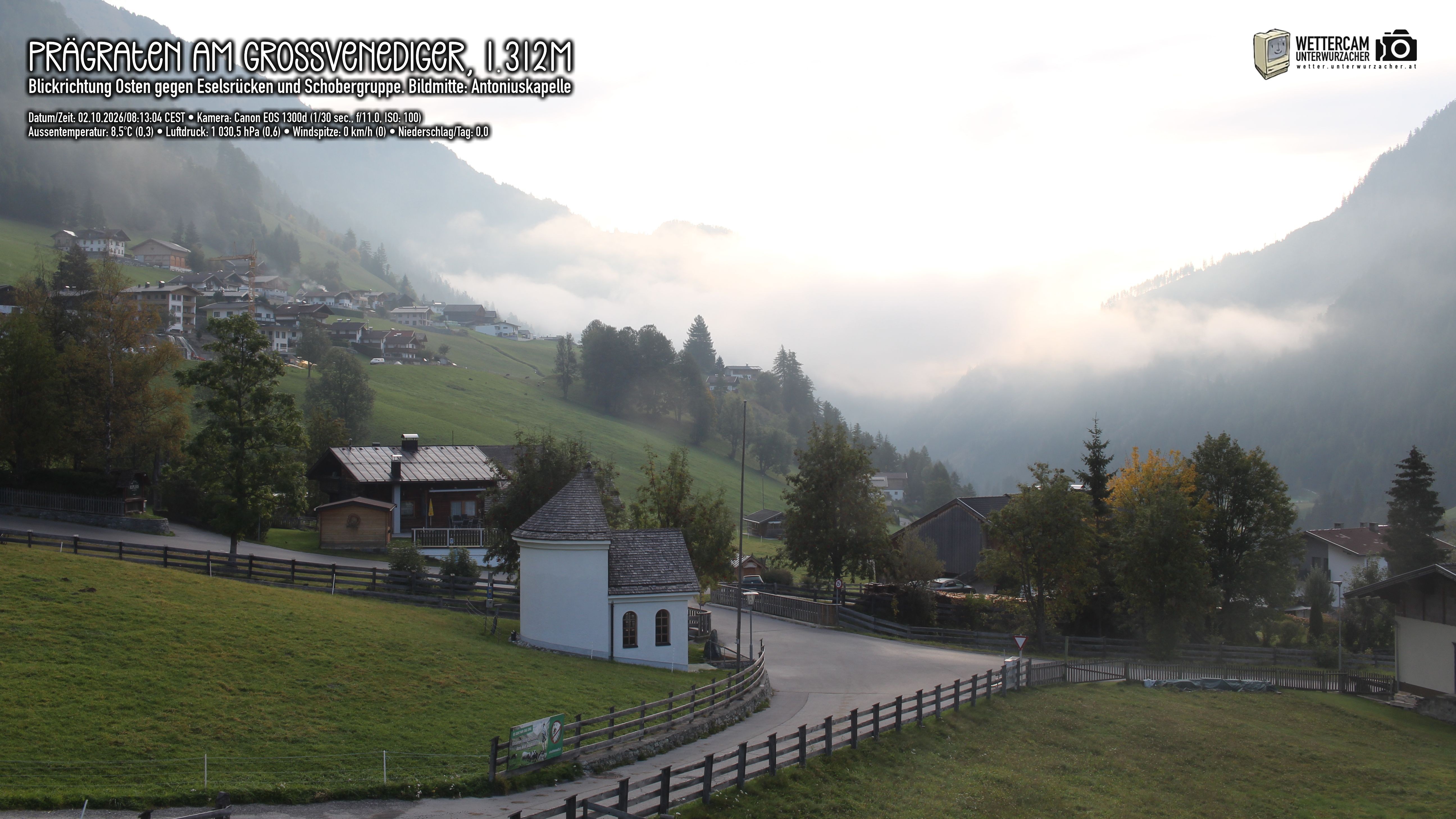Archiv Foto Webcam Prägraten in Osttirol