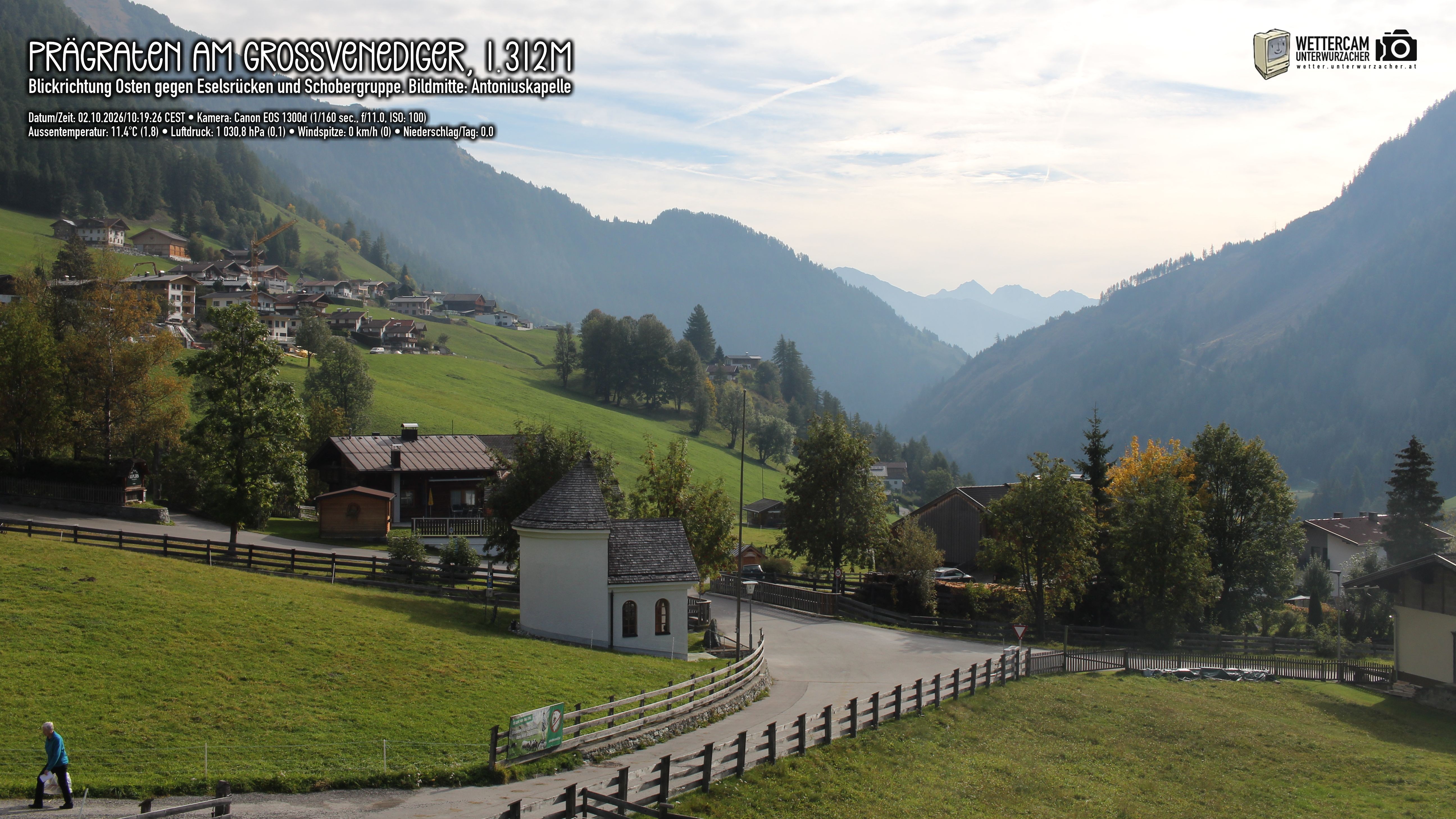 Archiv Foto Webcam Prägraten in Osttirol