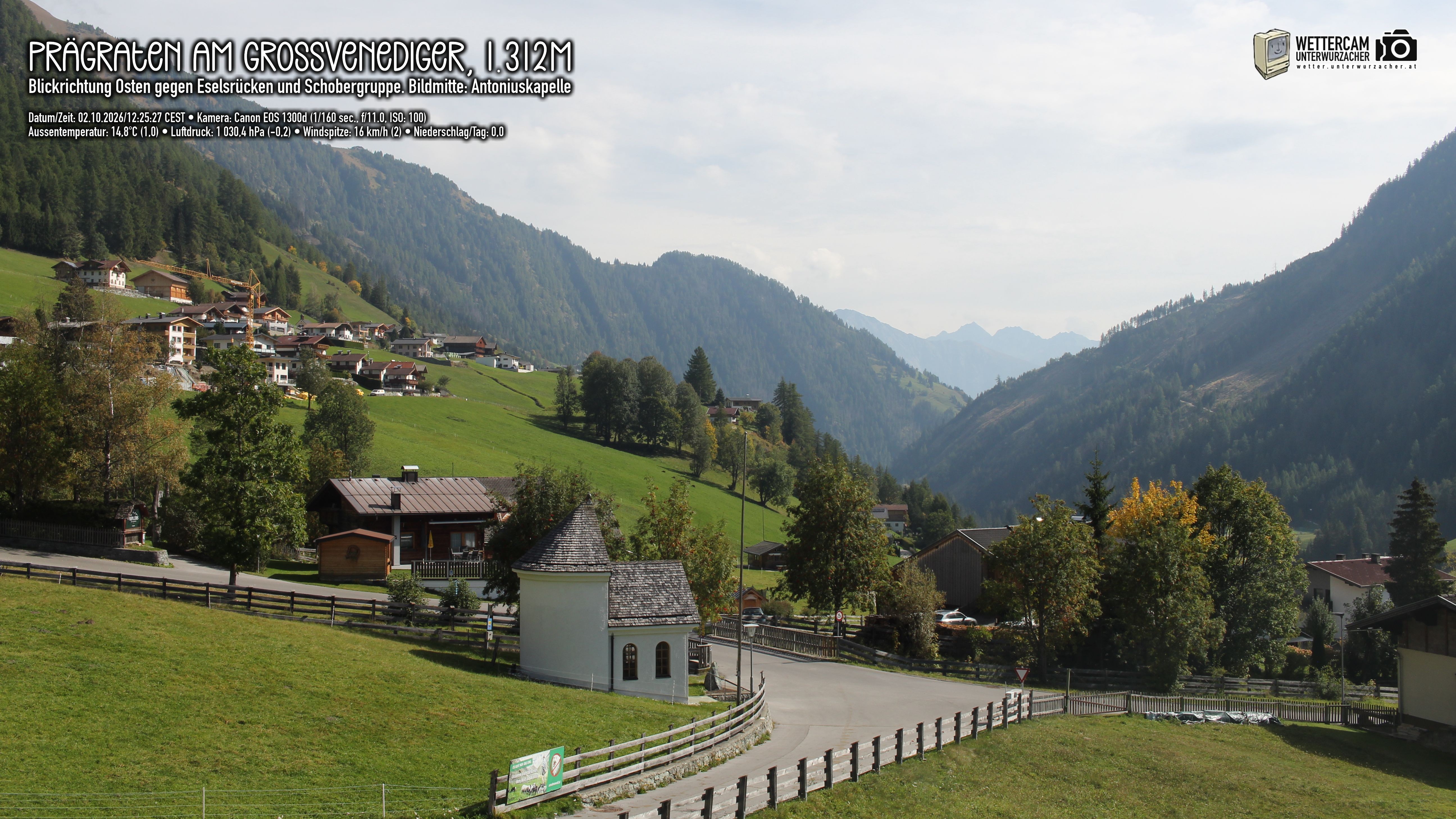 Archiv Foto Webcam Prägraten in Osttirol