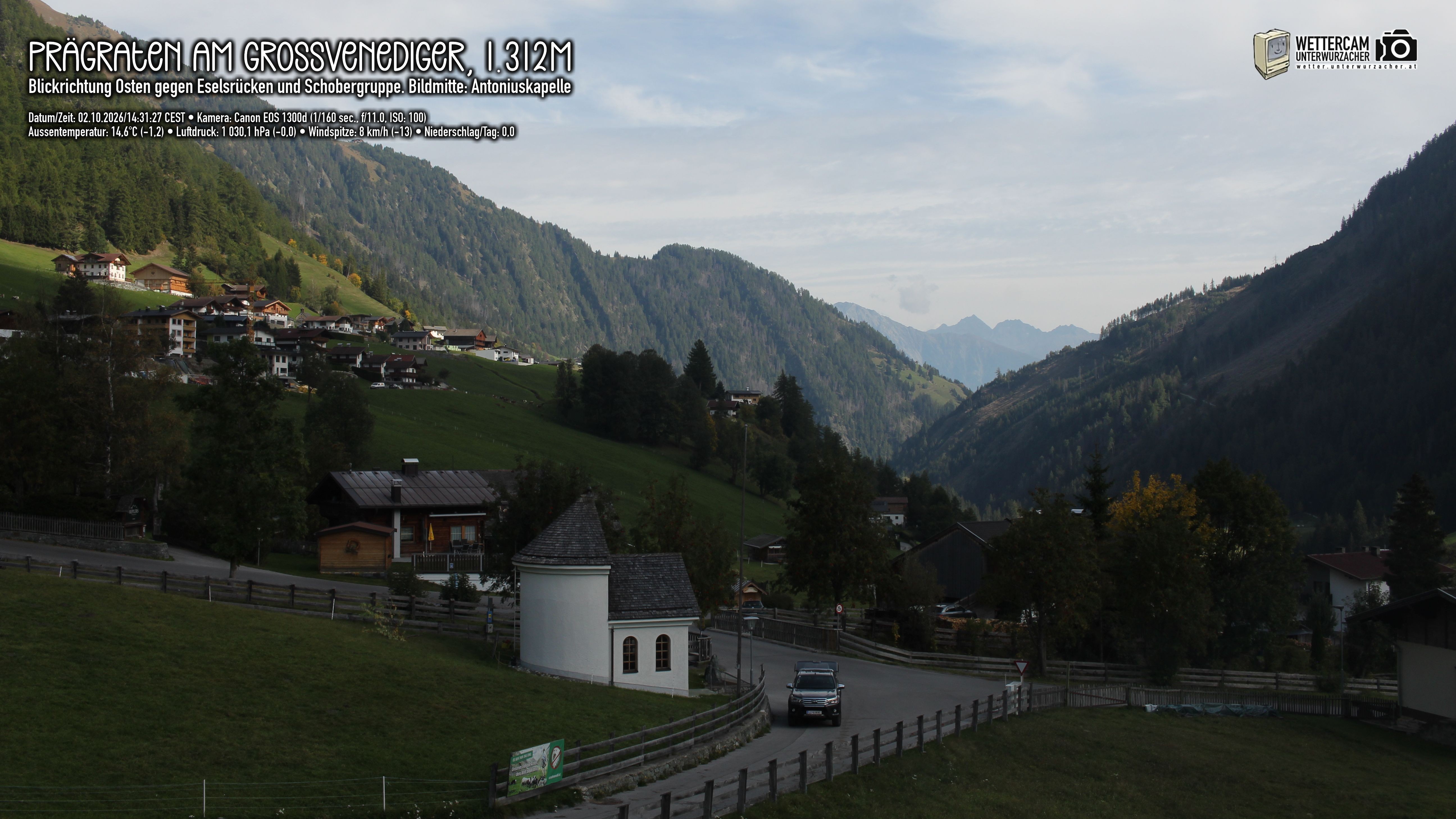 Archiv Foto Webcam Prägraten in Osttirol