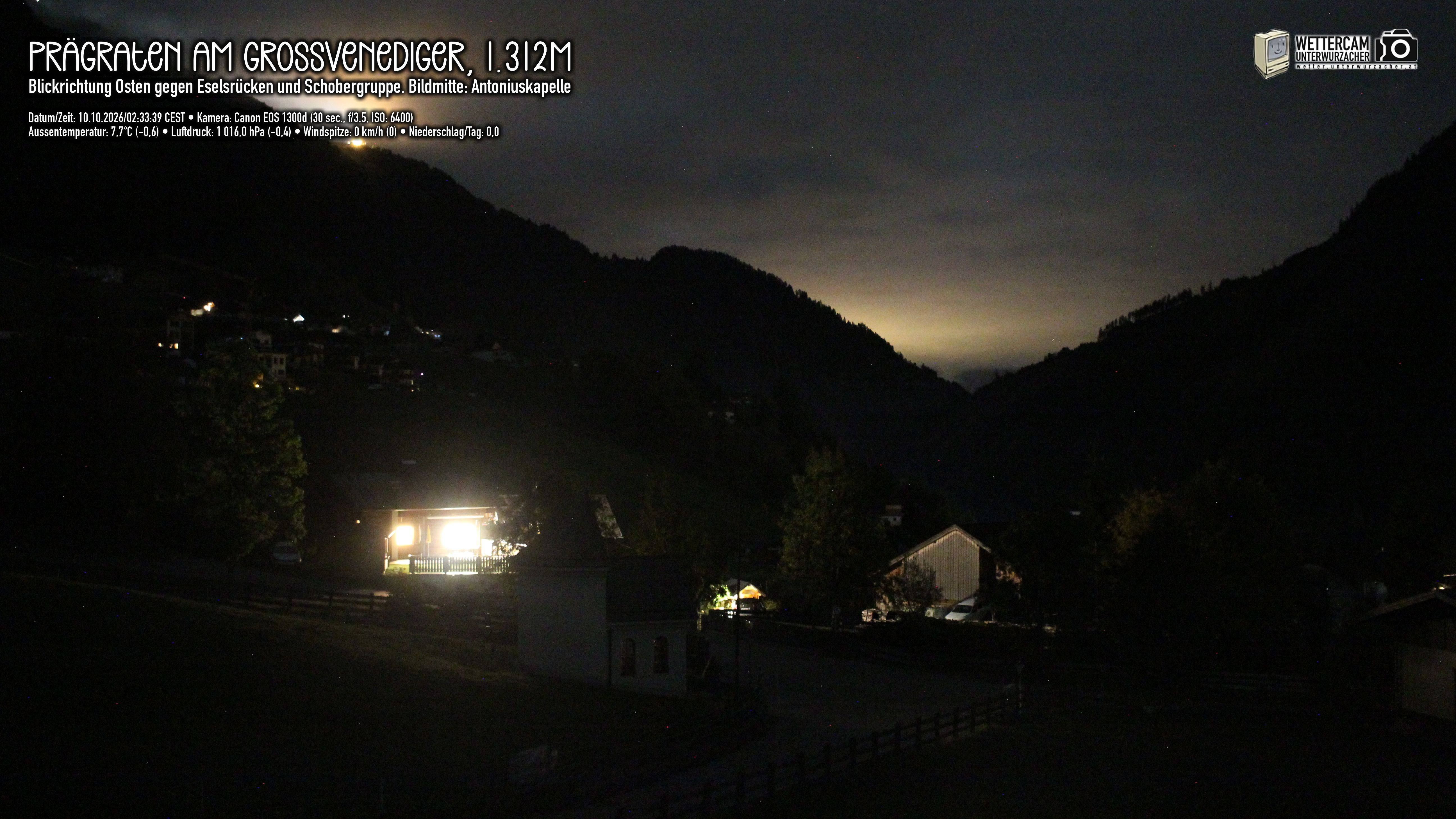Archived image Webcam Prägraten, East Tyrol