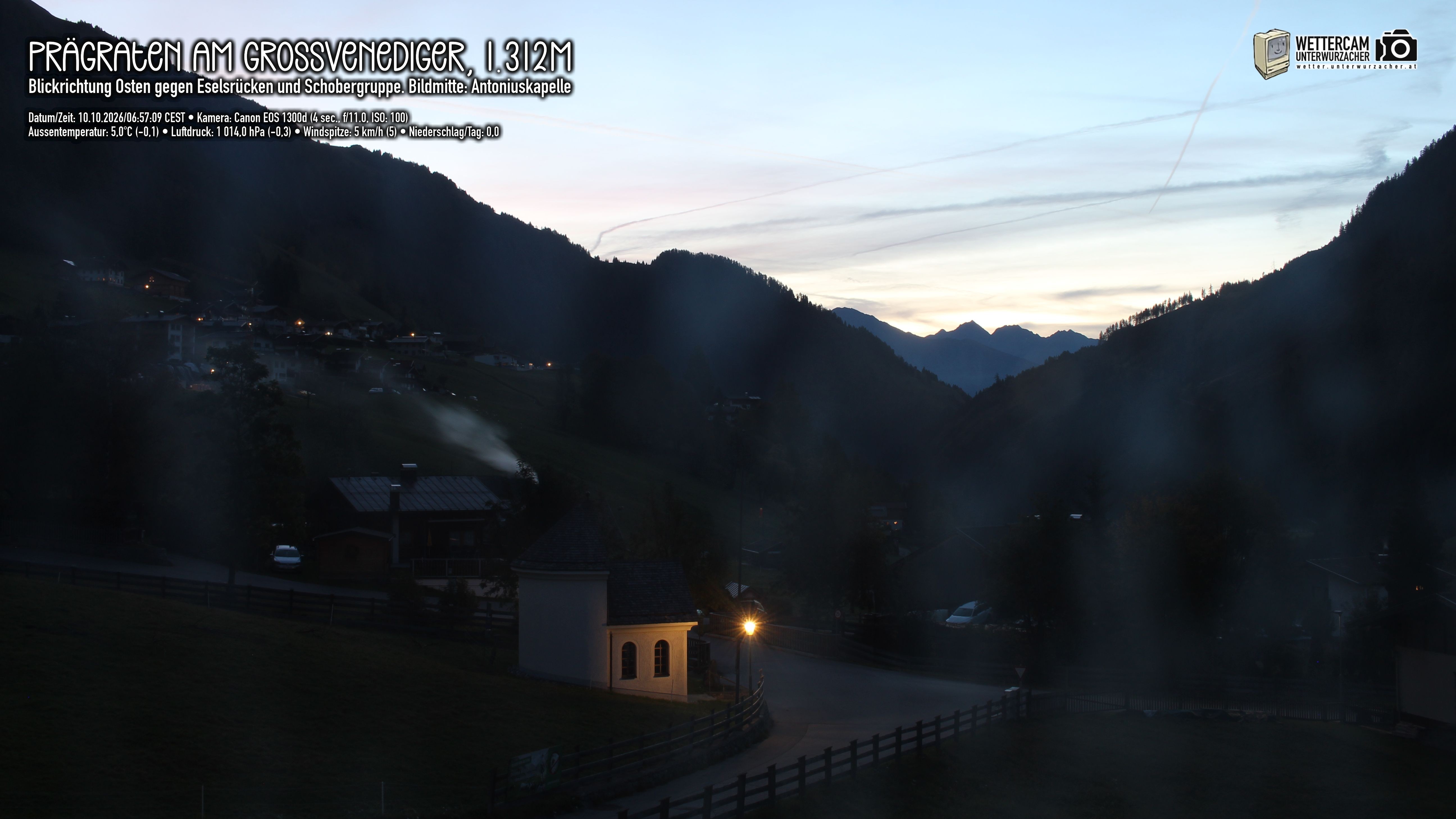 Archived image Webcam Prägraten, East Tyrol