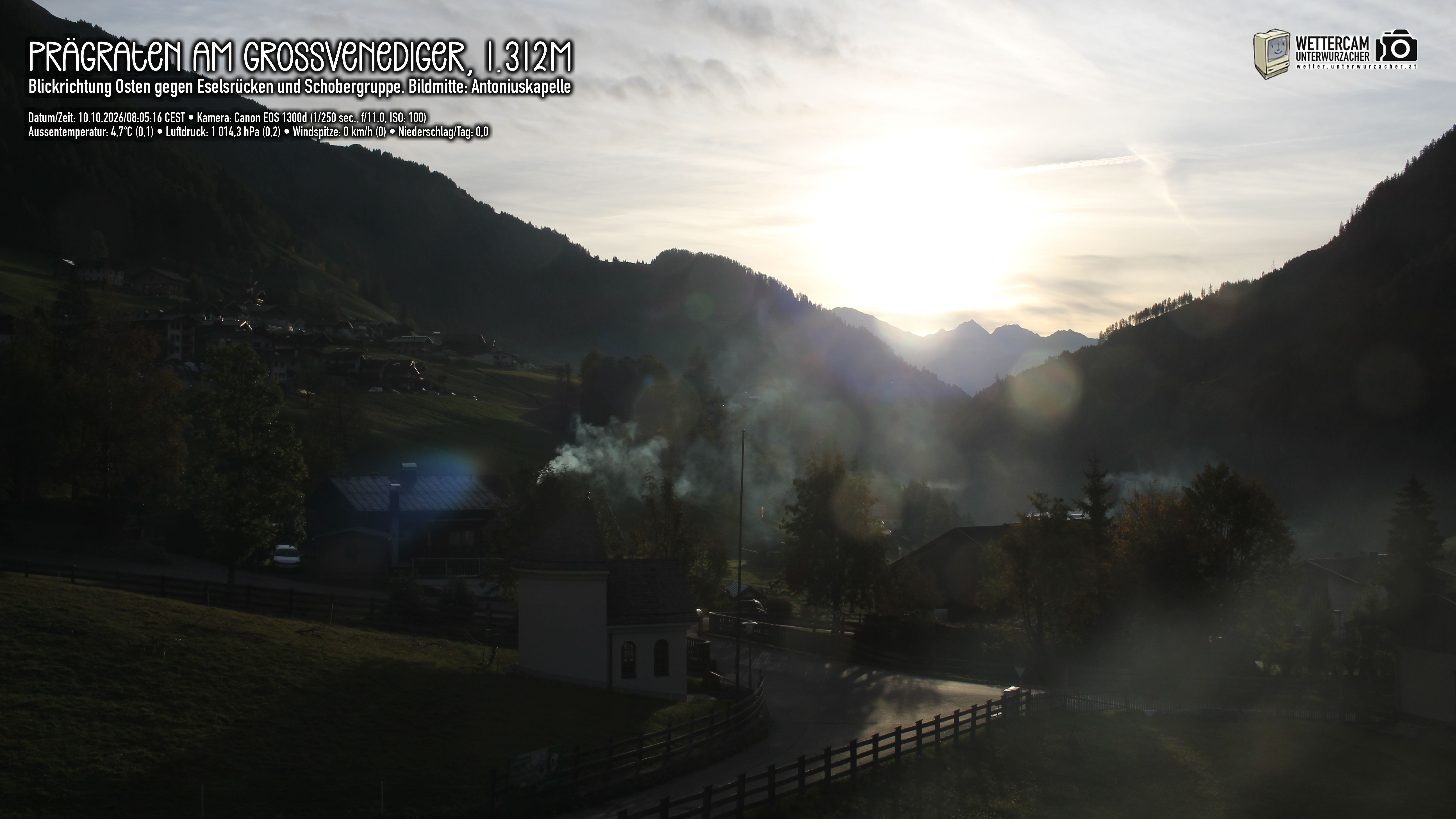 Archived image Webcam Prägraten, East Tyrol