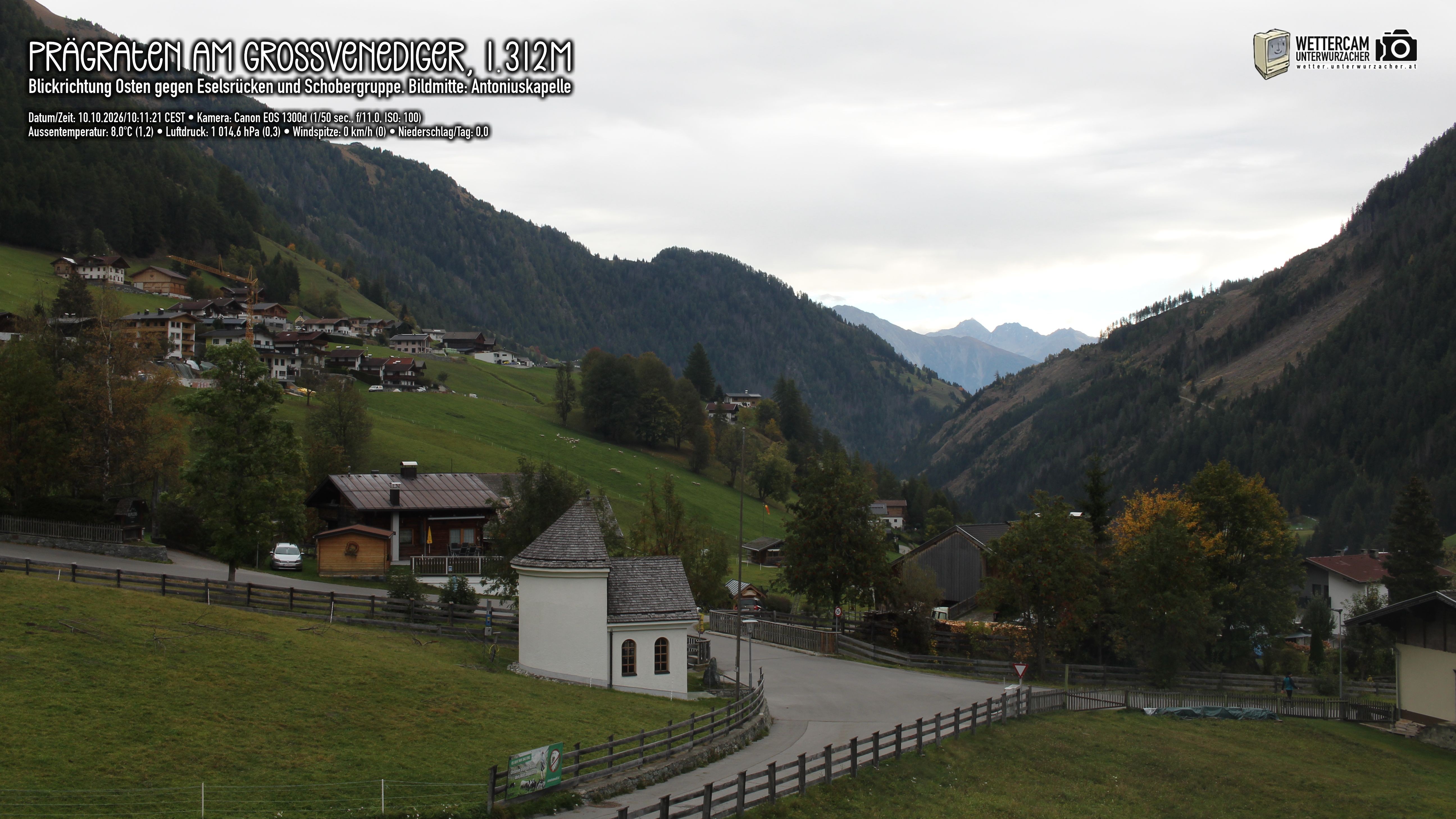 Archived image Webcam Prägraten, East Tyrol