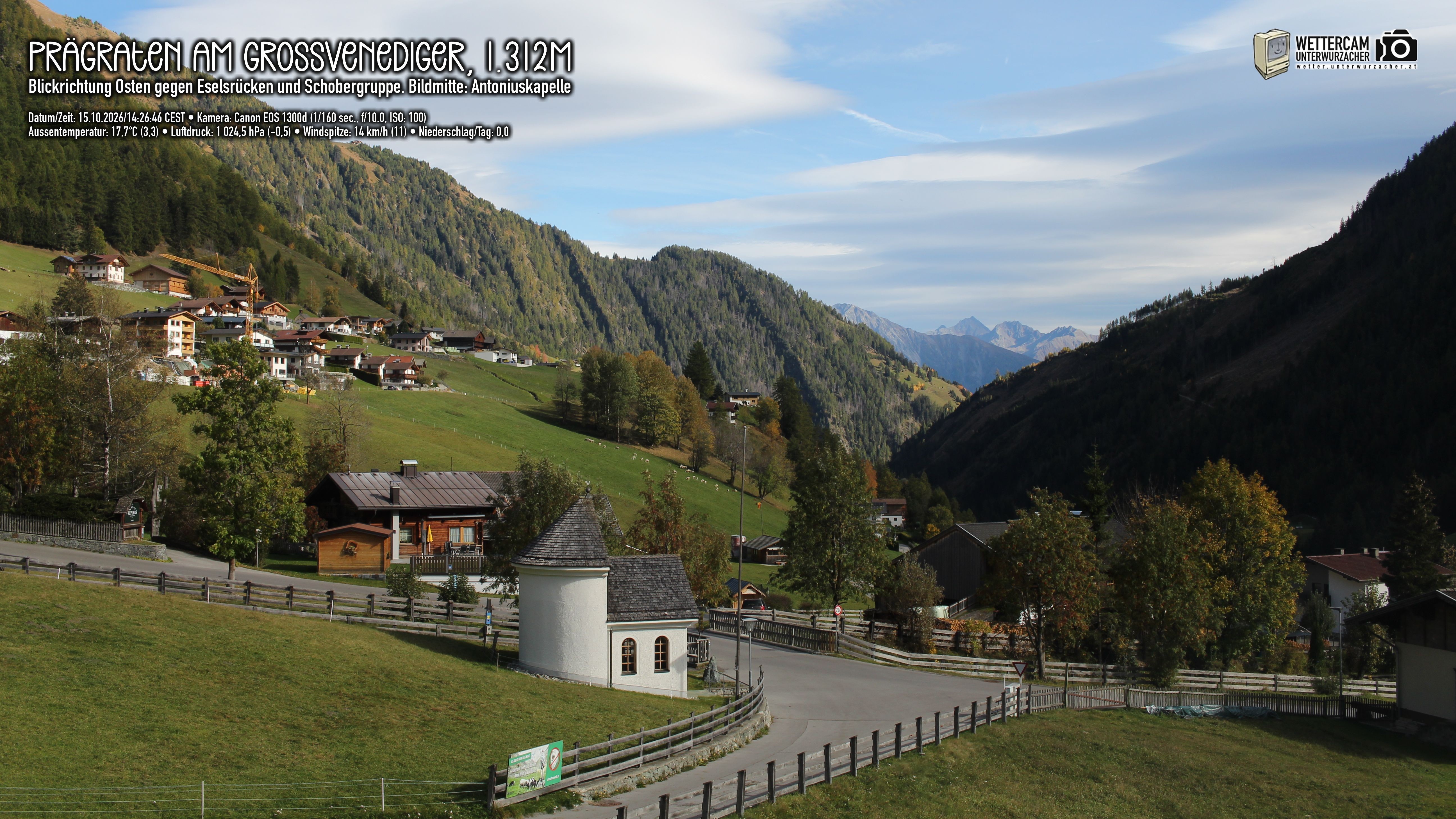 Archiv Foto Webcam Prägraten in Osttirol