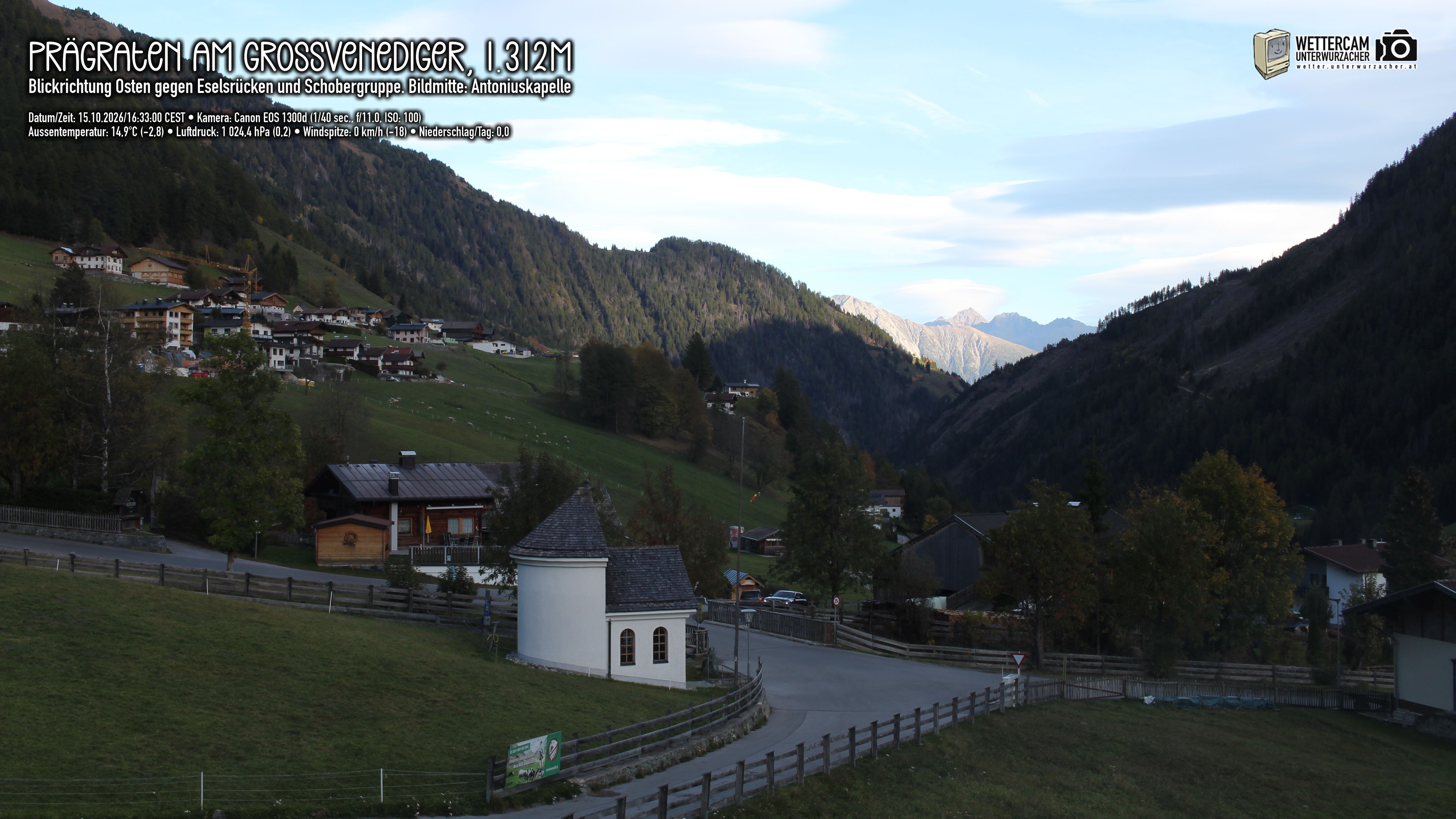 Archiv Foto Webcam Prägraten in Osttirol