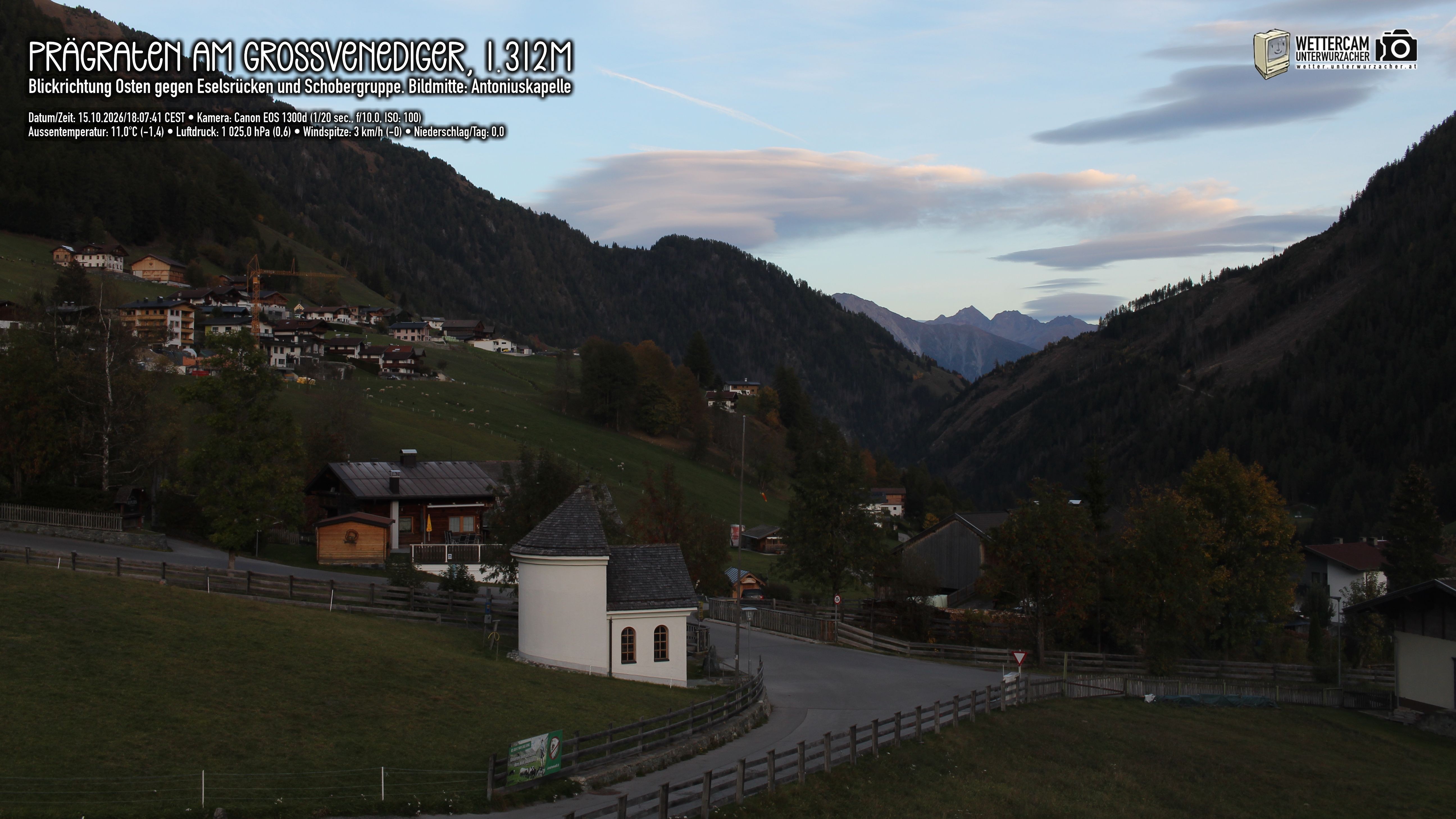Archiv Foto Webcam Prägraten in Osttirol