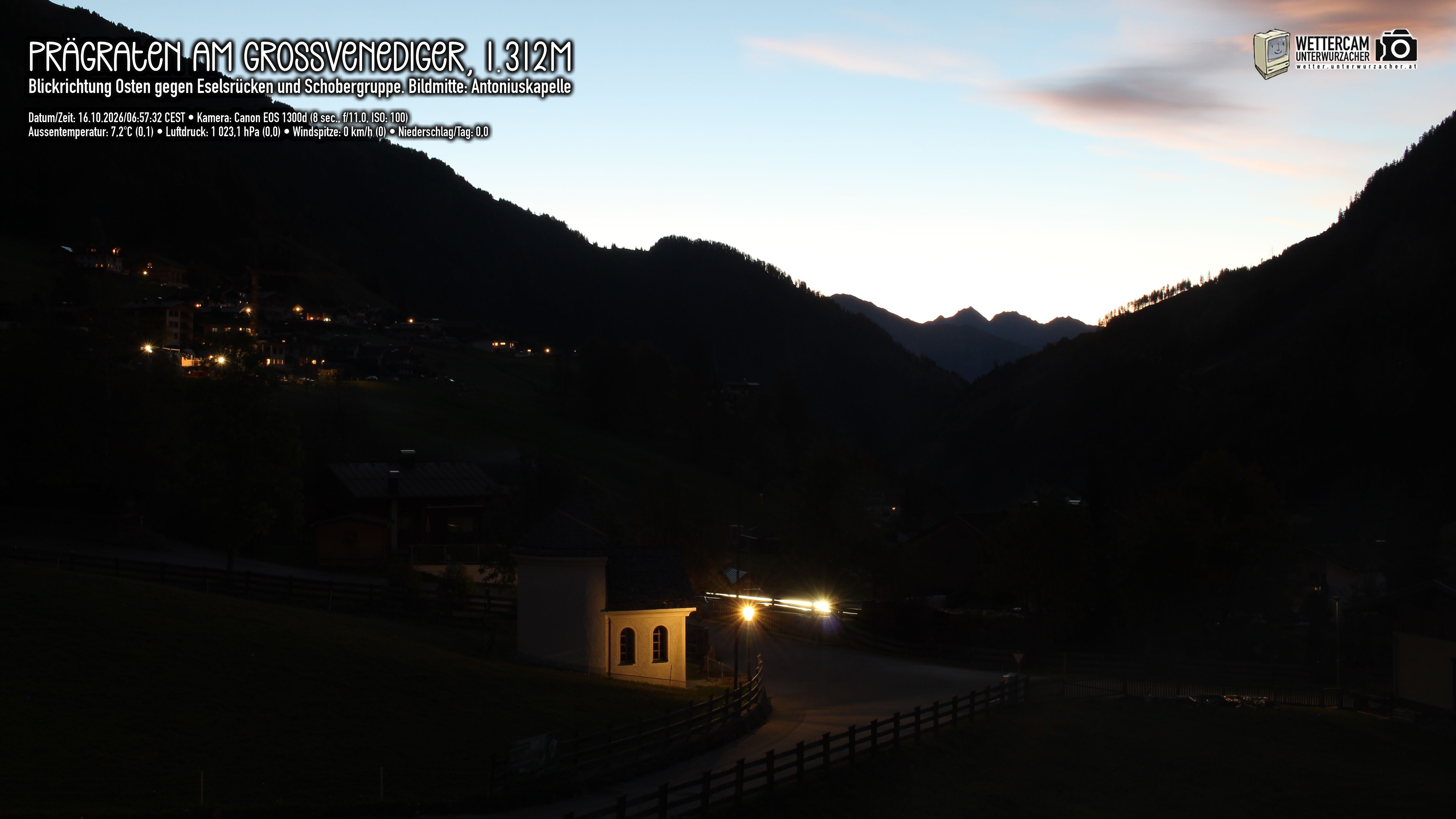 Archiv Foto Webcam Prägraten in Osttirol