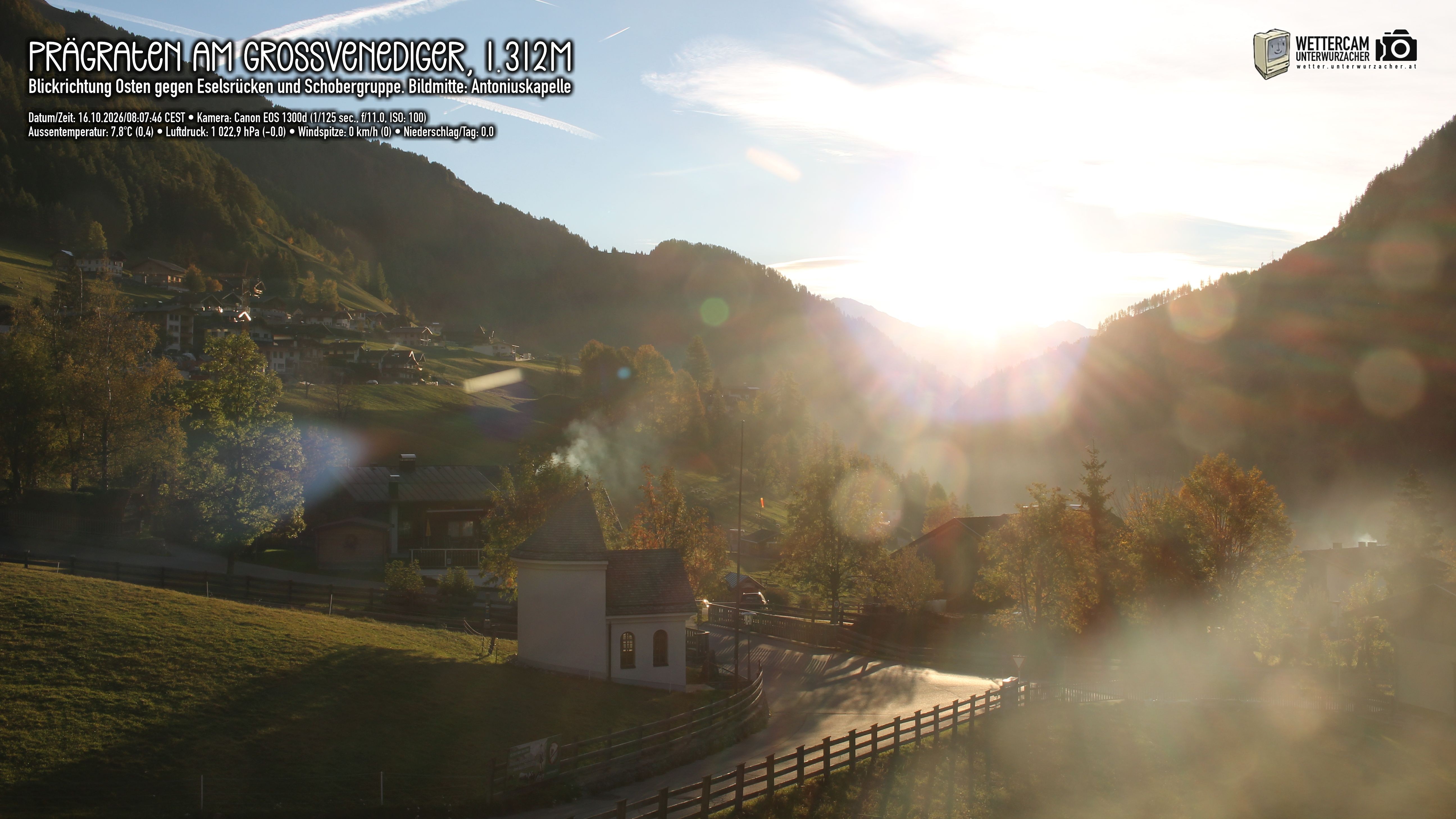 Archiv Foto Webcam Prägraten in Osttirol