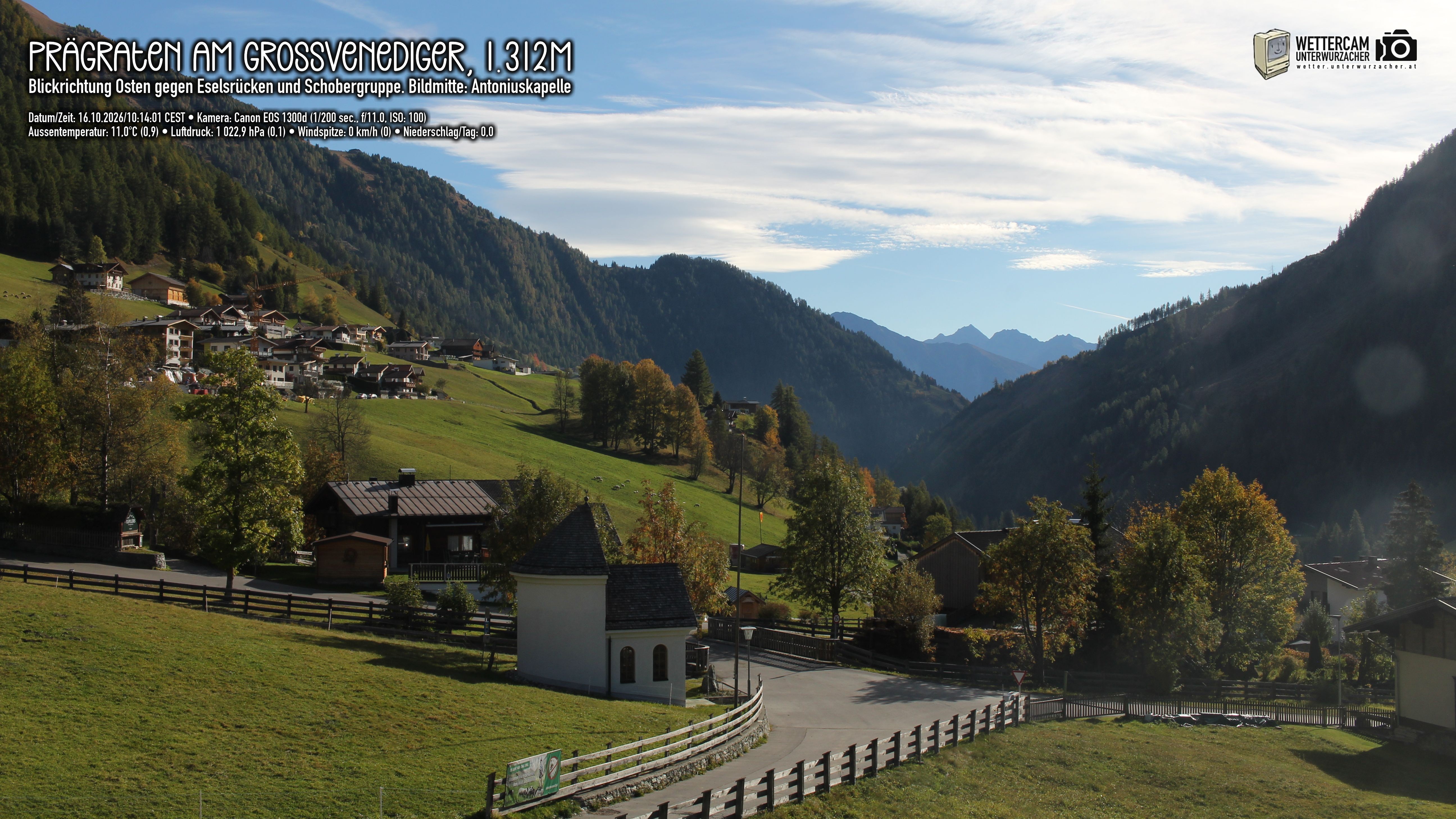 Archiv Foto Webcam Prägraten in Osttirol
