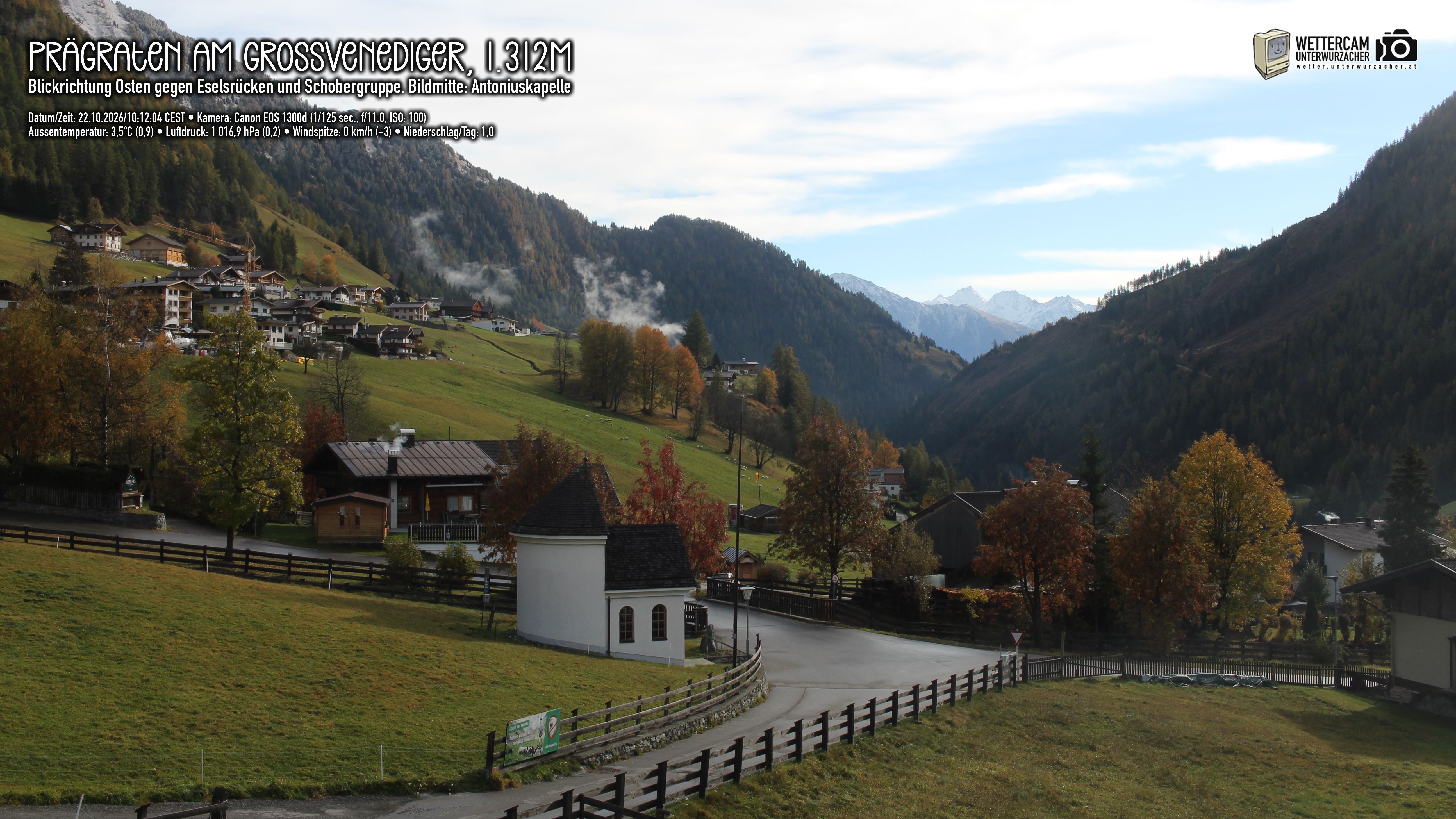 Archiv Foto Webcam Prägraten in Osttirol