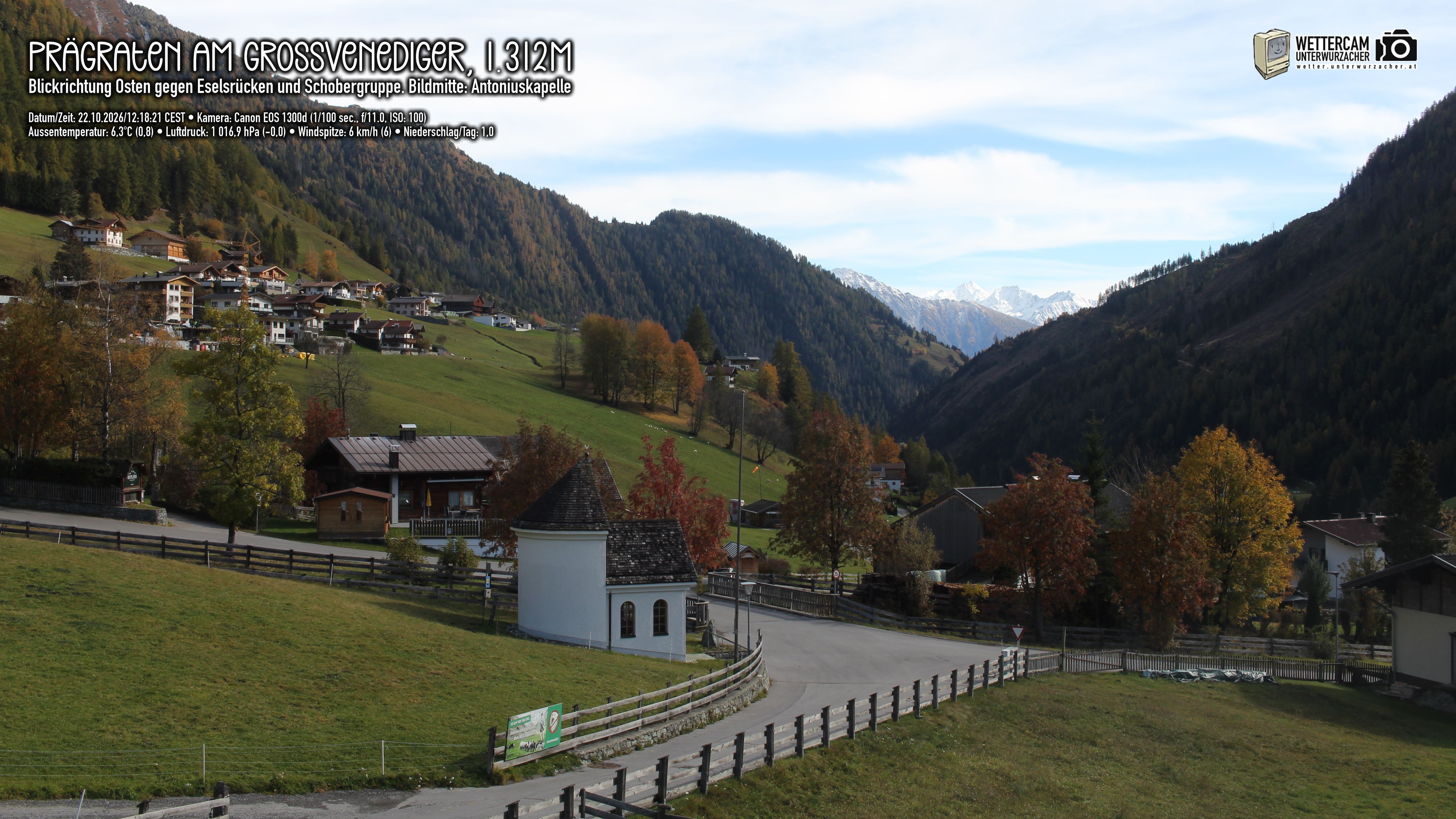 Archiv Foto Webcam Prägraten in Osttirol