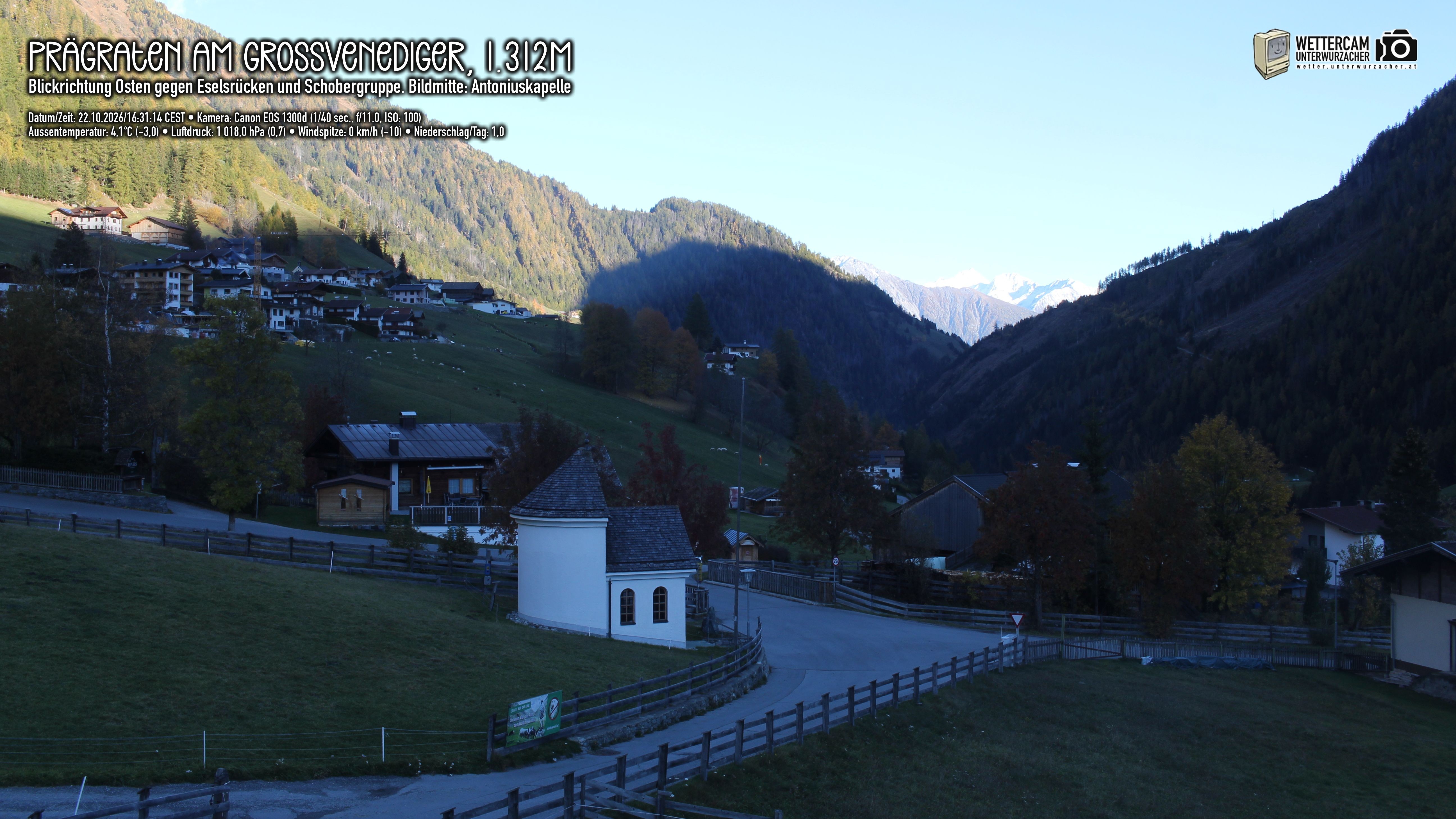 Archiv Foto Webcam Prägraten in Osttirol