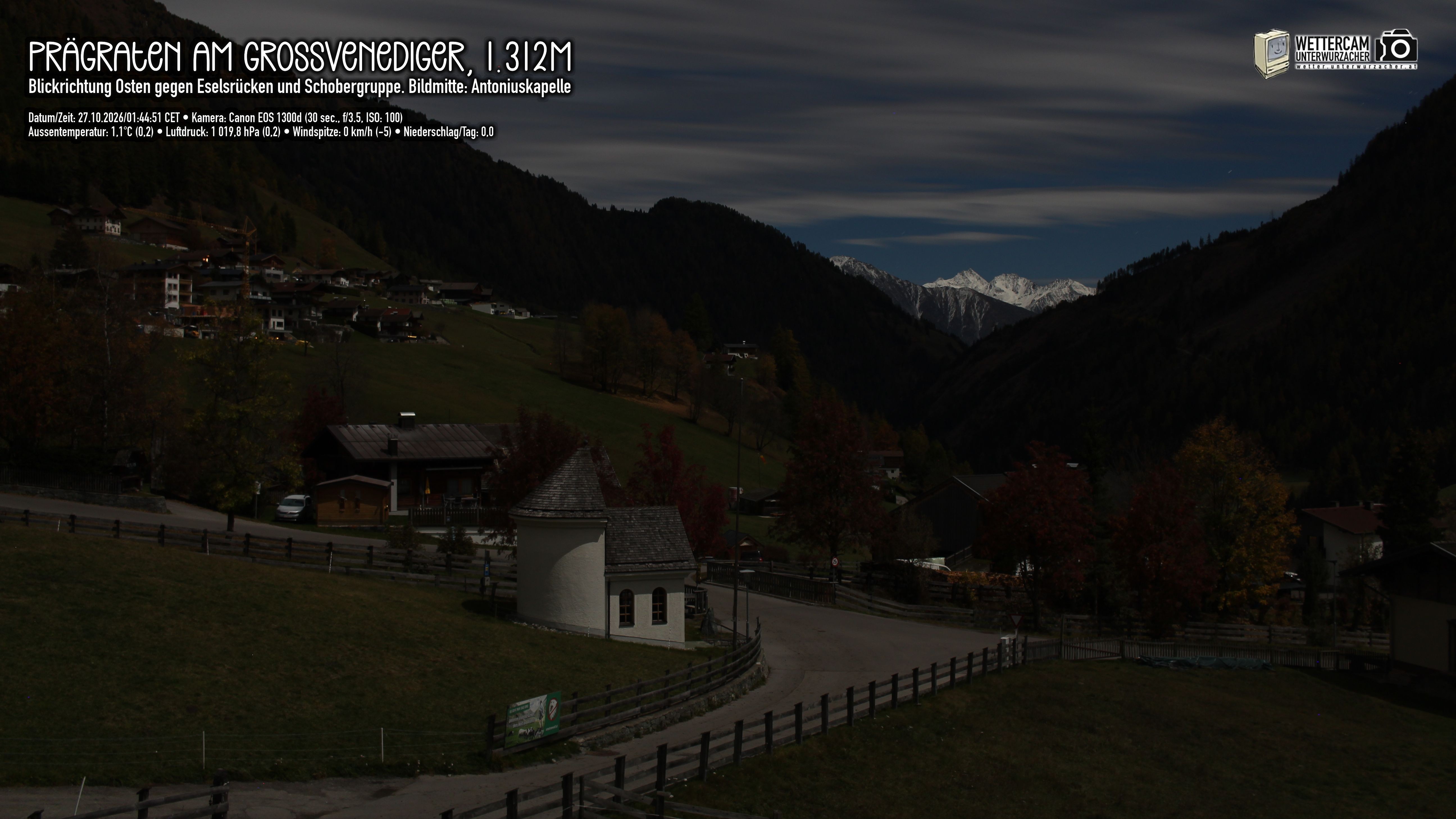 Archiv Foto Webcam Prägraten in Osttirol