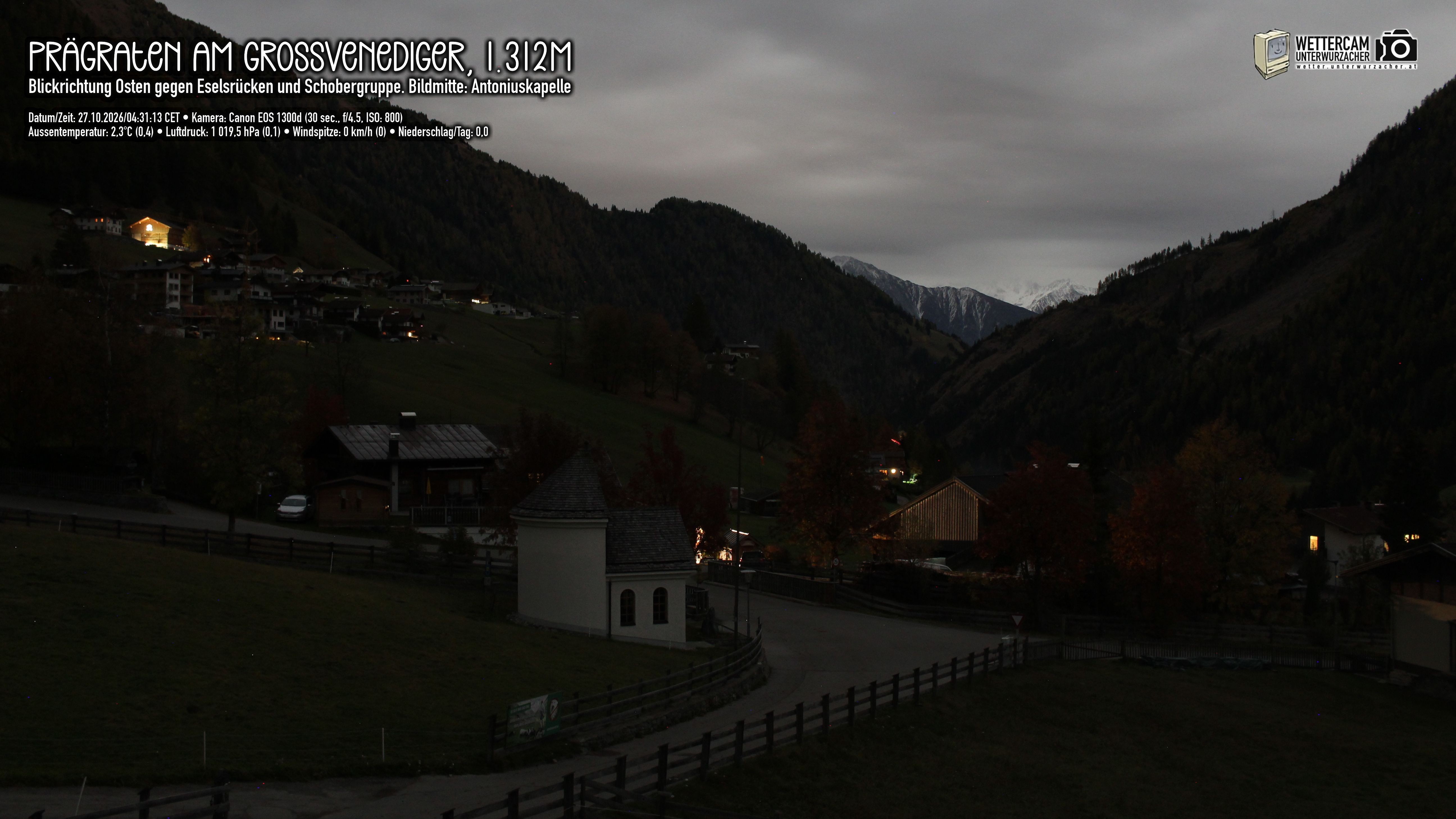 Archiv Foto Webcam Prägraten in Osttirol