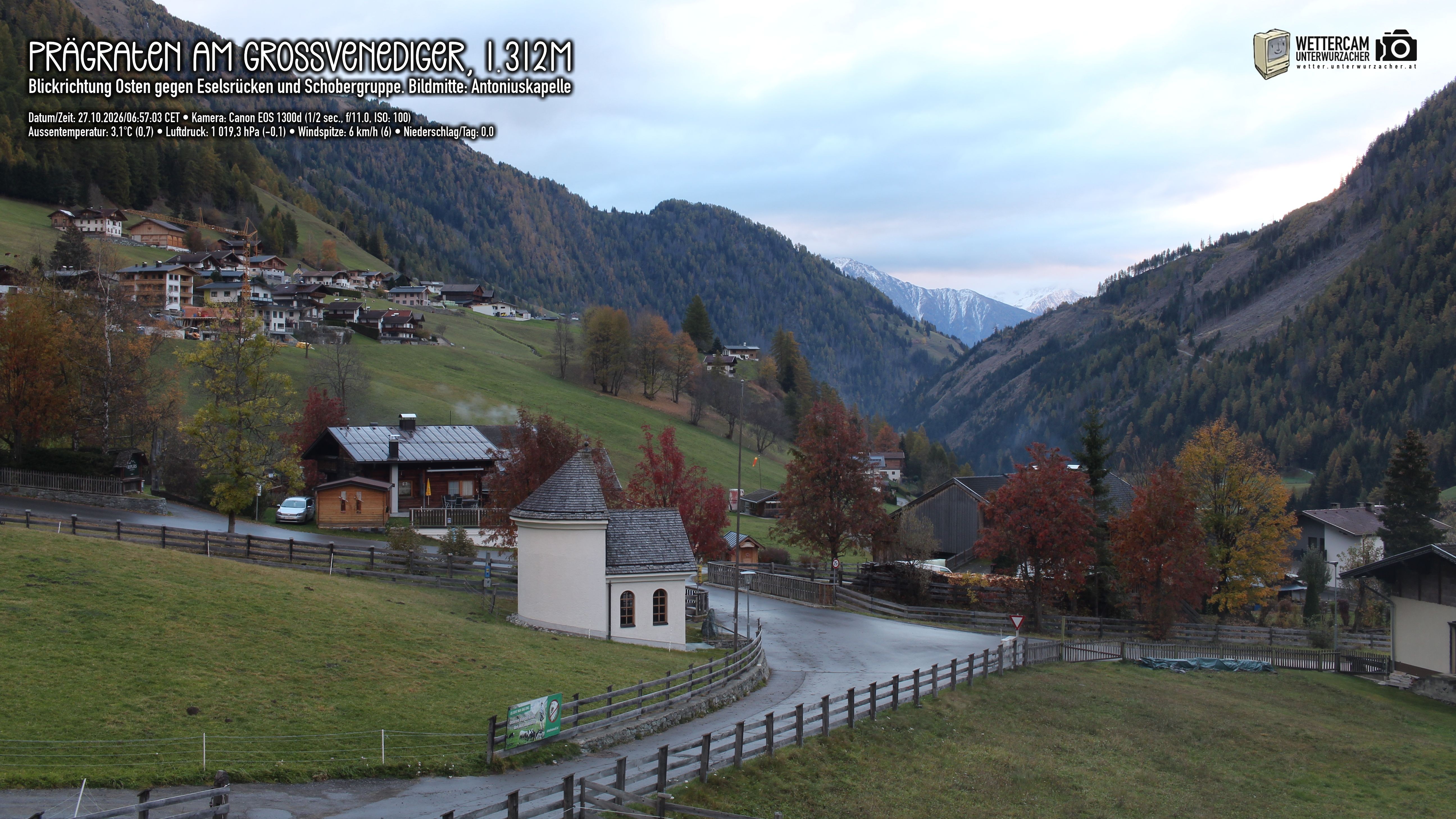Archiv Foto Webcam Prägraten in Osttirol
