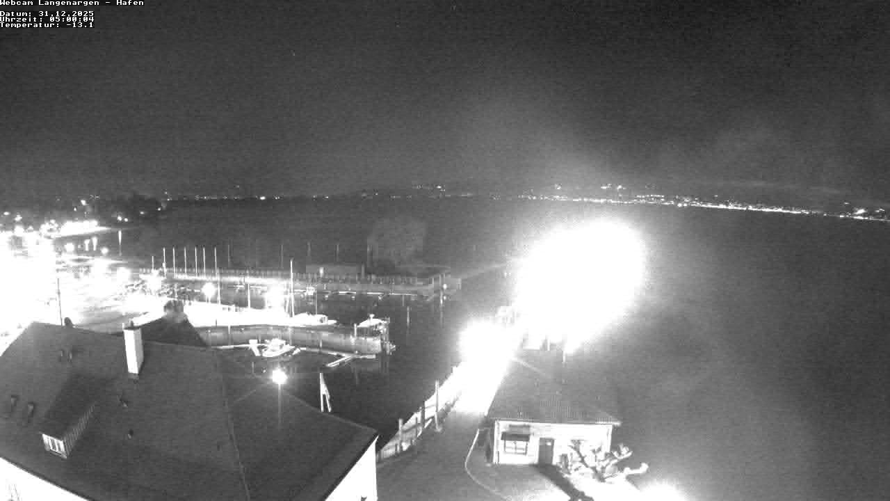 Archiv Foto Webcam Bodensee: Gemeindehafen Langenargen