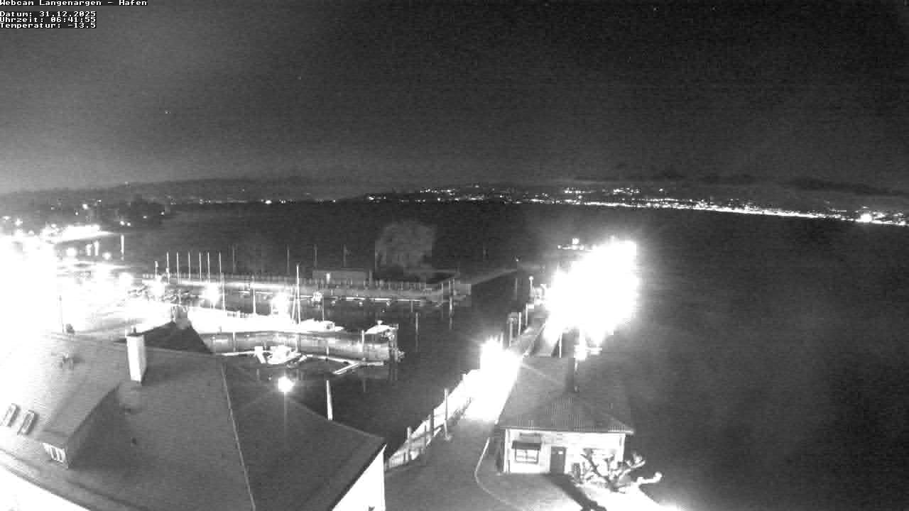 Archiv Foto Webcam Bodensee: Gemeindehafen Langenargen