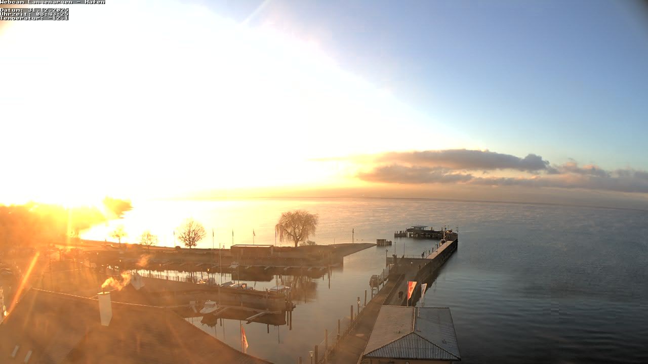 Archiv Foto Webcam Bodensee: Gemeindehafen Langenargen