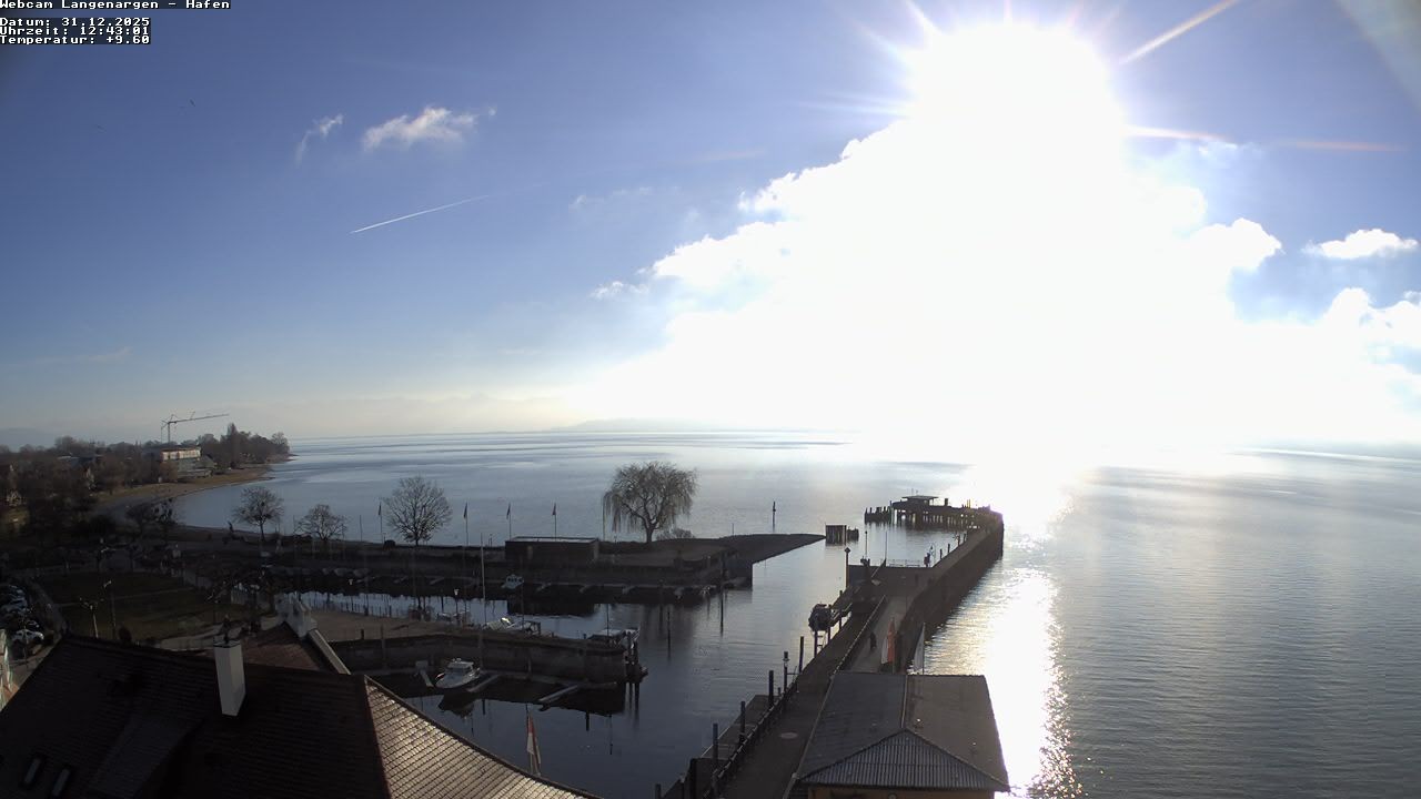 Archiv Foto Webcam Bodensee: Gemeindehafen Langenargen