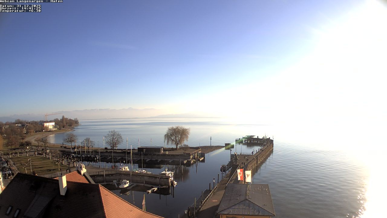 Archiv Foto Webcam Bodensee: Gemeindehafen Langenargen