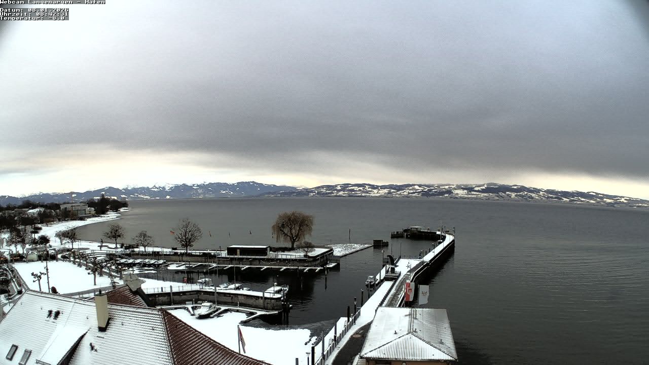 Archiv Foto Webcam Bodensee: Gemeindehafen Langenargen