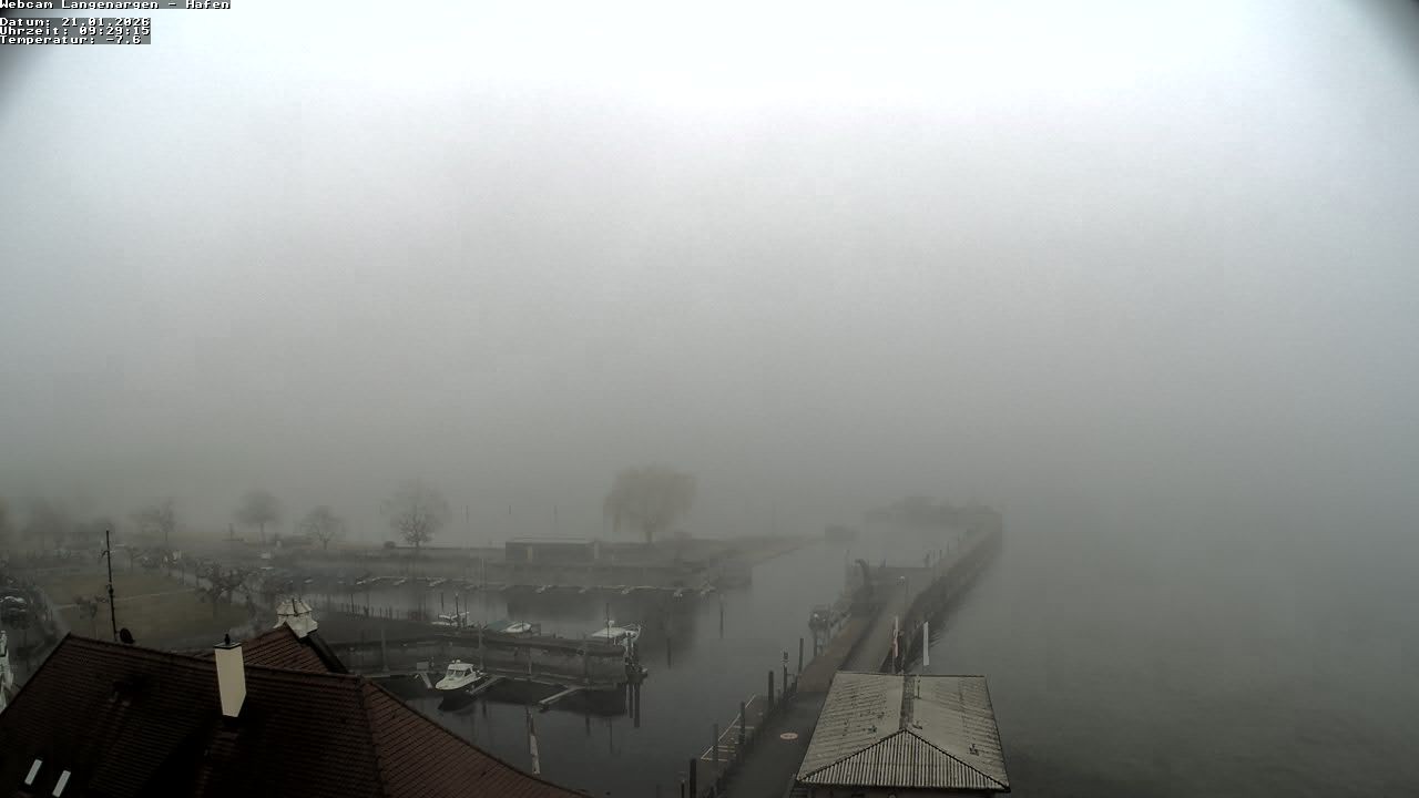 Archiv Foto Webcam Bodensee: Gemeindehafen Langenargen