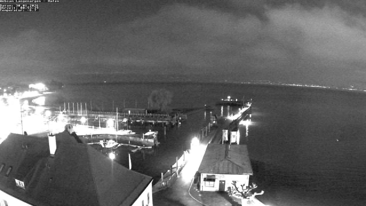 Archiv Foto Webcam Bodensee: Gemeindehafen Langenargen