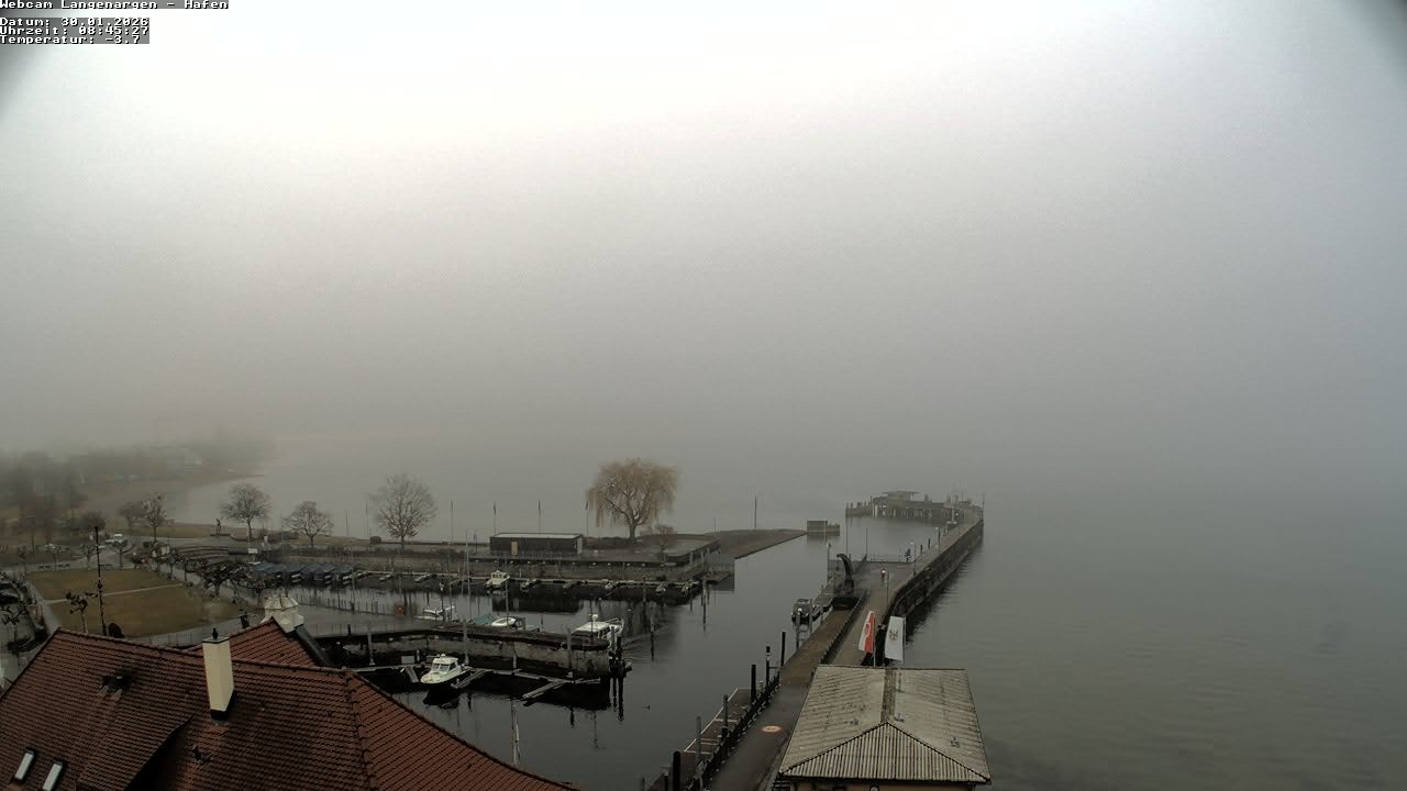 Archiv Foto Webcam Bodensee: Gemeindehafen Langenargen