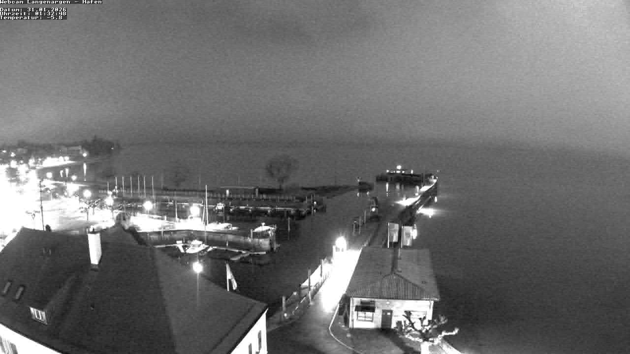 Archiv Foto Webcam Bodensee: Gemeindehafen Langenargen