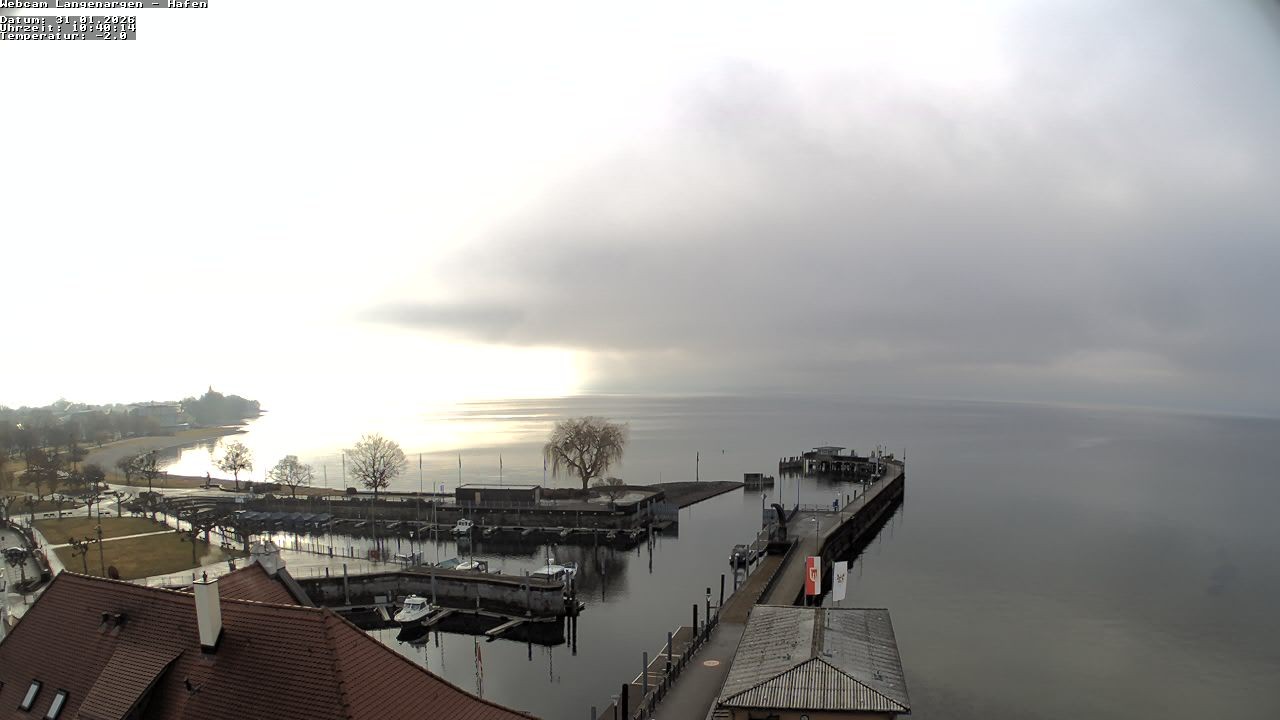 Archiv Foto Webcam Bodensee: Gemeindehafen Langenargen
