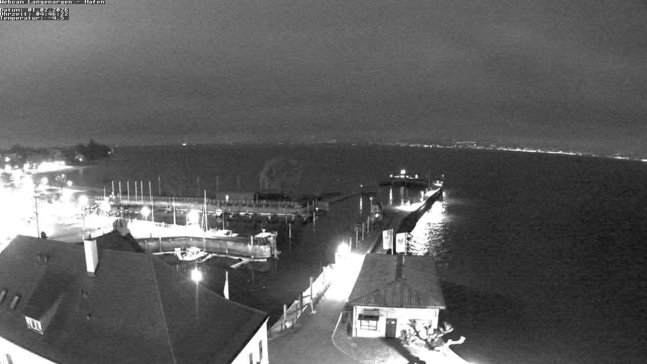 Archiv Foto Webcam Bodensee: Gemeindehafen Langenargen