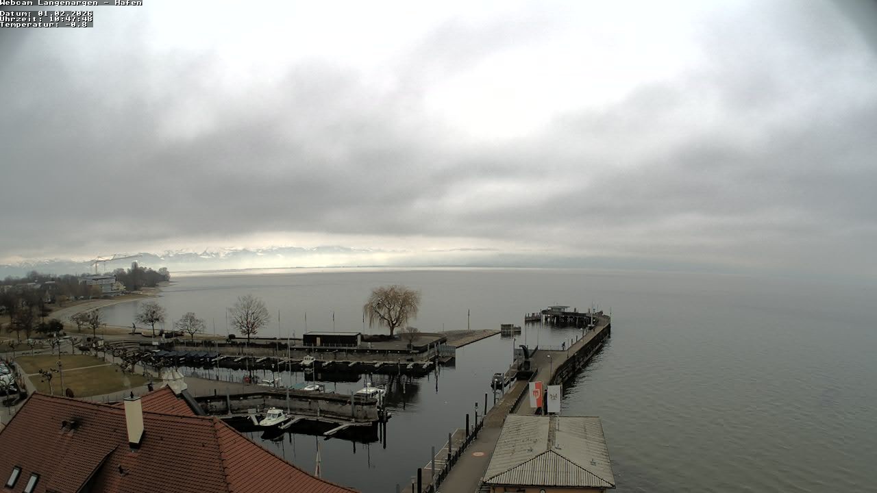 Archiv Foto Webcam Bodensee: Gemeindehafen Langenargen
