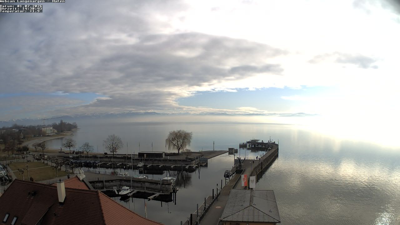 Archiv Foto Webcam Bodensee: Gemeindehafen Langenargen