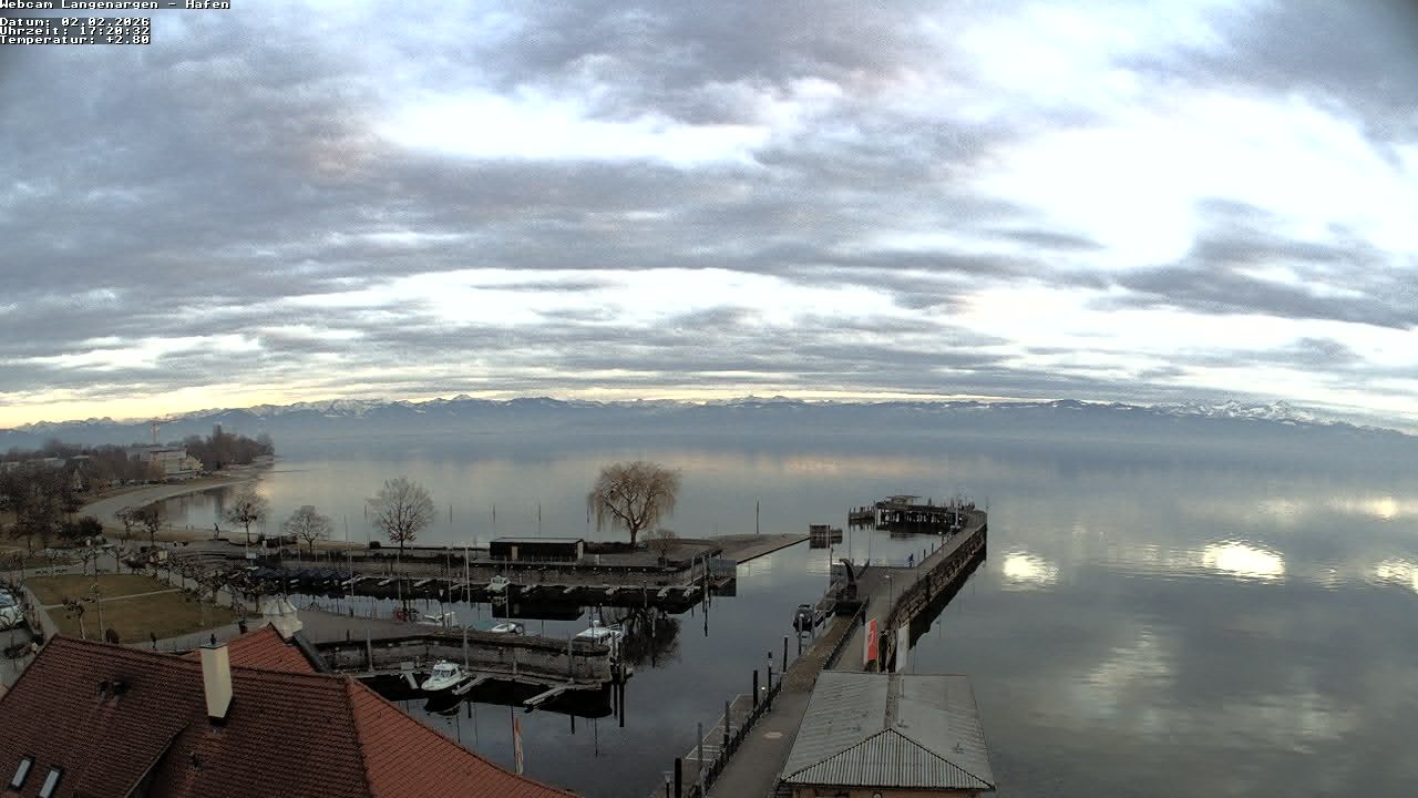 Archiv Foto Webcam Bodensee: Gemeindehafen Langenargen