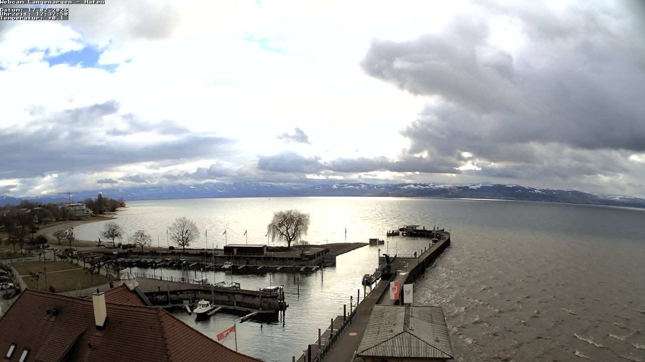 Archiv Foto Webcam Bodensee: Gemeindehafen Langenargen