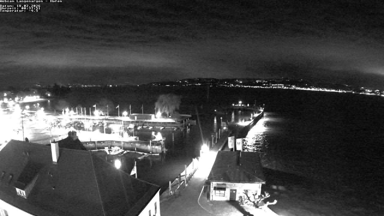 Archiv Foto Webcam Bodensee: Gemeindehafen Langenargen