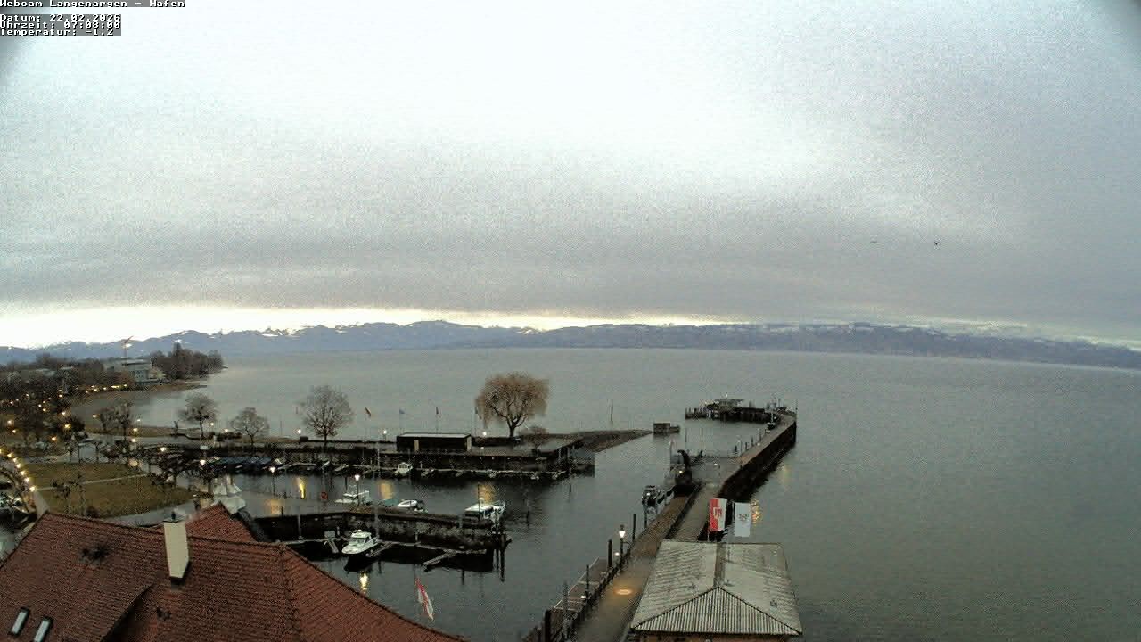 Archiv Foto Webcam Bodensee: Gemeindehafen Langenargen