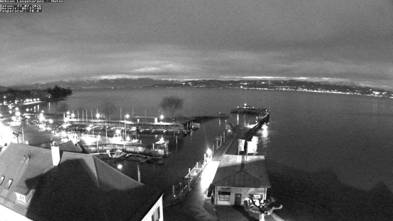 Archiv Foto Webcam Bodensee: Gemeindehafen Langenargen