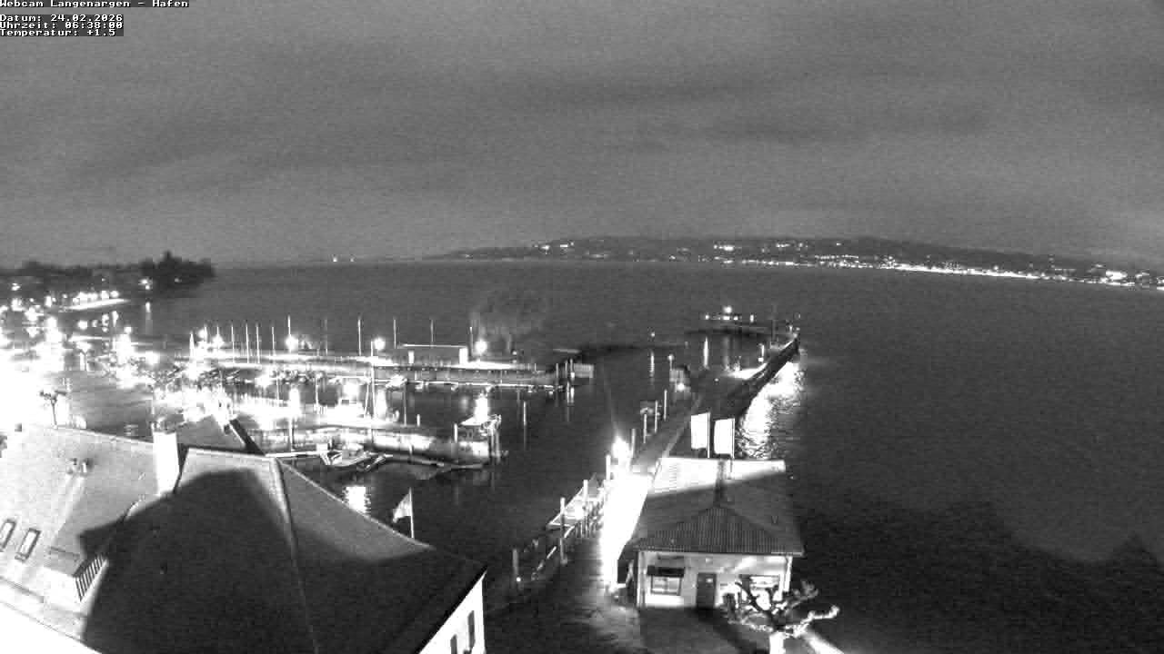 Archiv Foto Webcam Bodensee: Gemeindehafen Langenargen