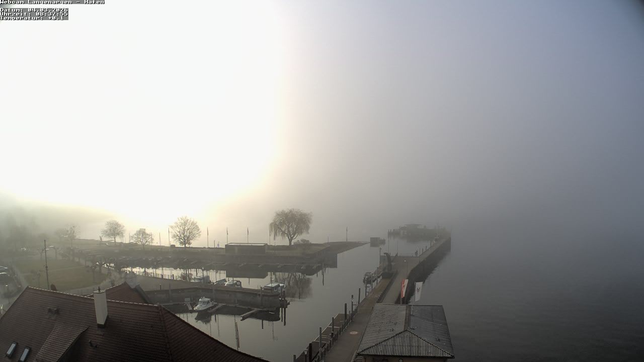 Archiv Foto Webcam Bodensee: Gemeindehafen Langenargen