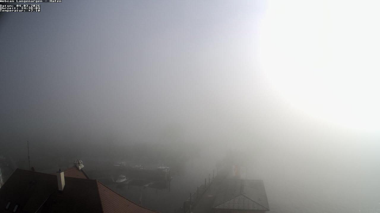 Archiv Foto Webcam Bodensee: Gemeindehafen Langenargen