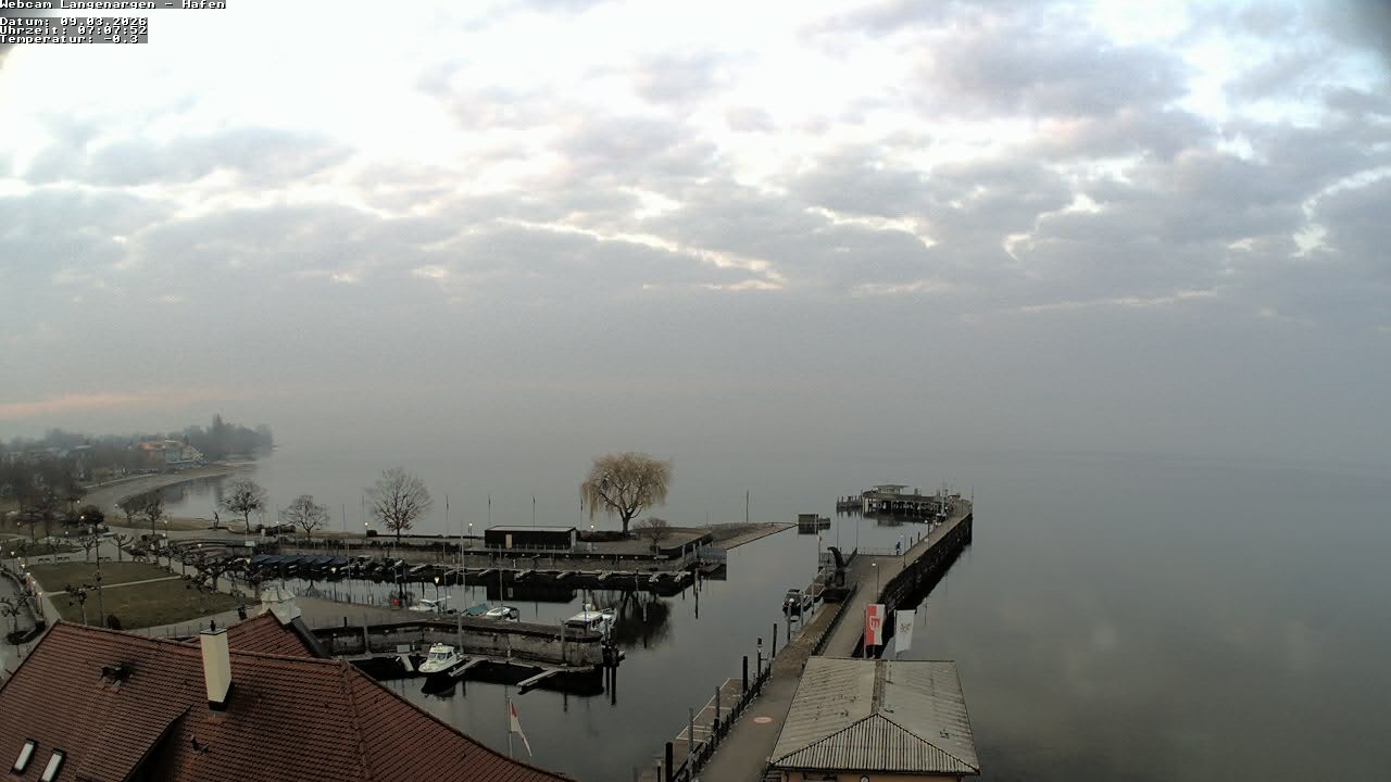 Archiv Foto Webcam Bodensee: Gemeindehafen Langenargen