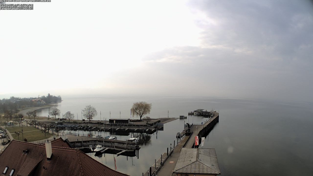 Archiv Foto Webcam Bodensee: Gemeindehafen Langenargen