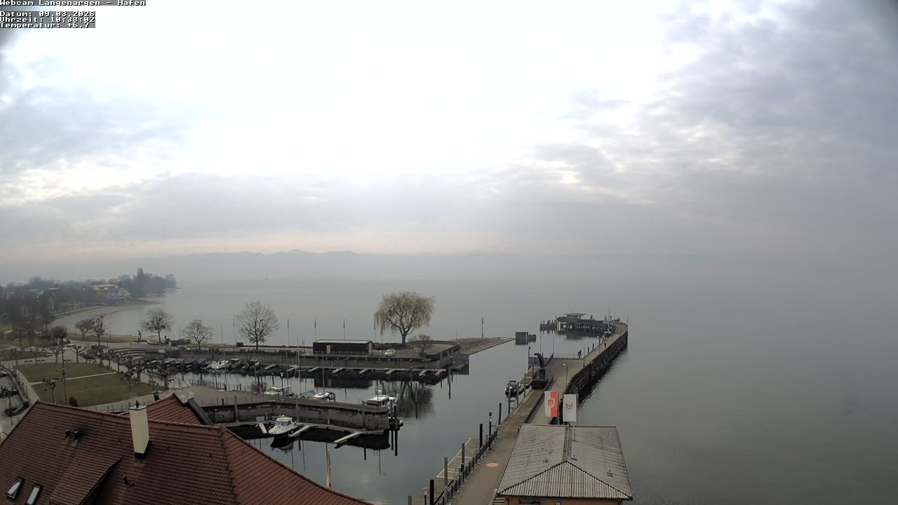 Archiv Foto Webcam Bodensee: Gemeindehafen Langenargen
