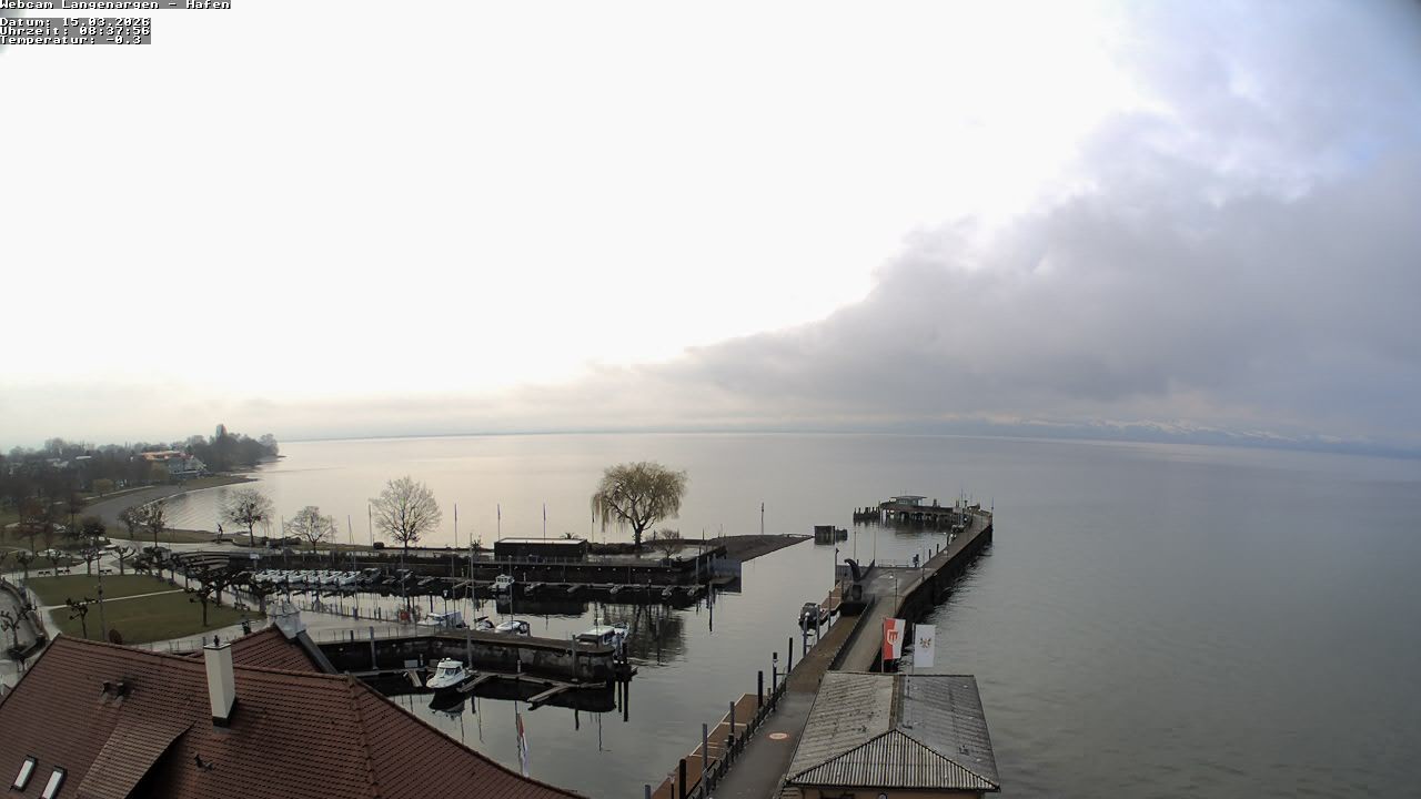 Archiv Foto Webcam Bodensee: Gemeindehafen Langenargen