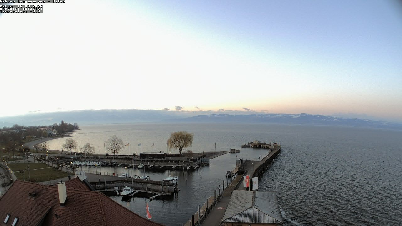 Archiv Foto Webcam Bodensee: Gemeindehafen Langenargen